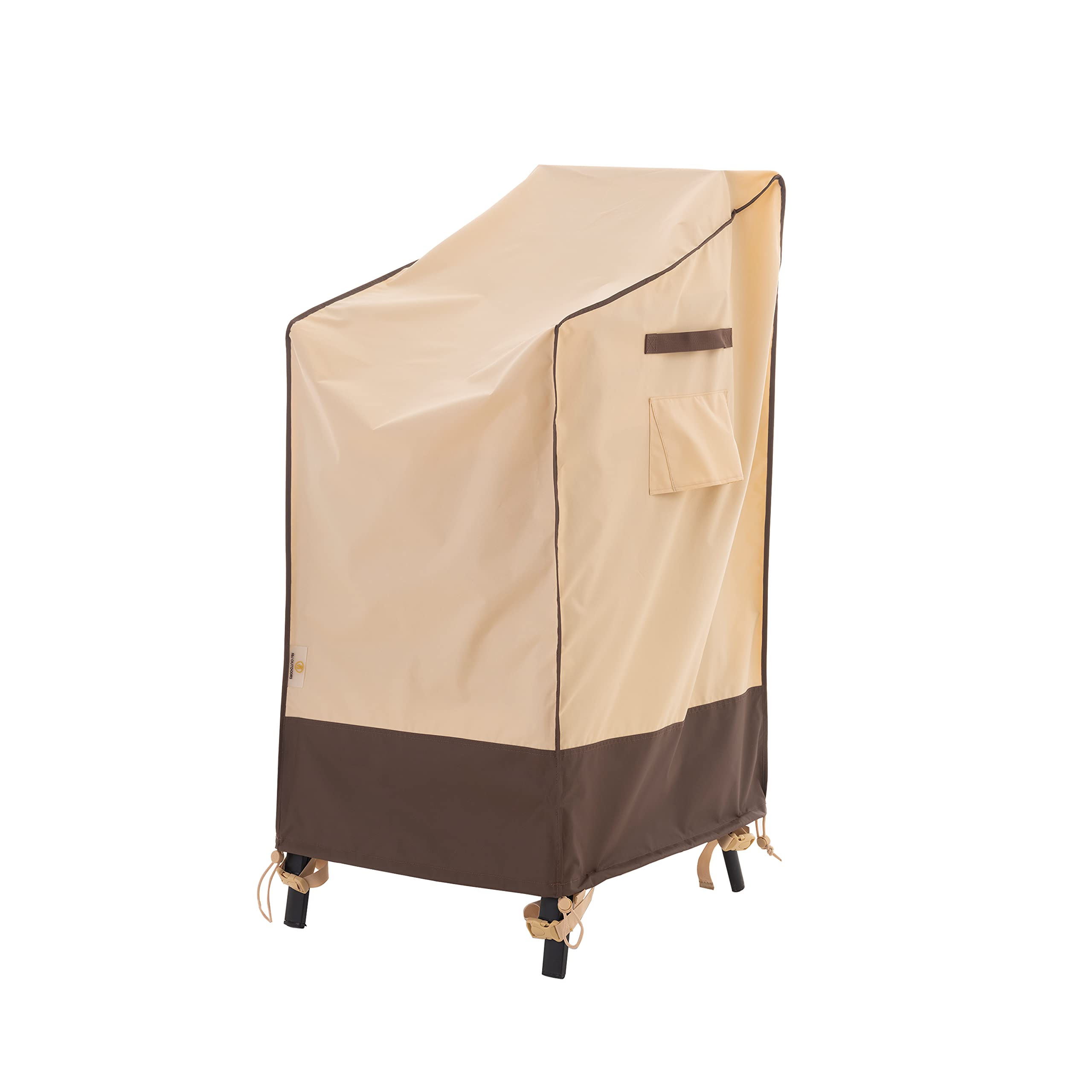 Waterproof UV Resistant Heavy Duty Outdoor Stackable High Back Patio Chair Cover - 27