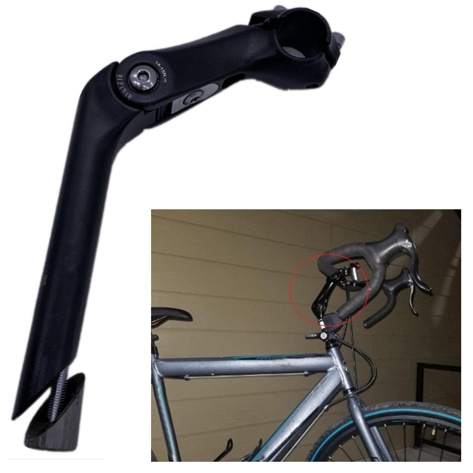 25.4mm Aluminum Alloy Adjustable BMX Bike Stem - Replacement Handlebar Riser Gooseneck for BMX, Mountain & Road Bikes - Perfect for Commuting, Racing & Off-Road Adventures