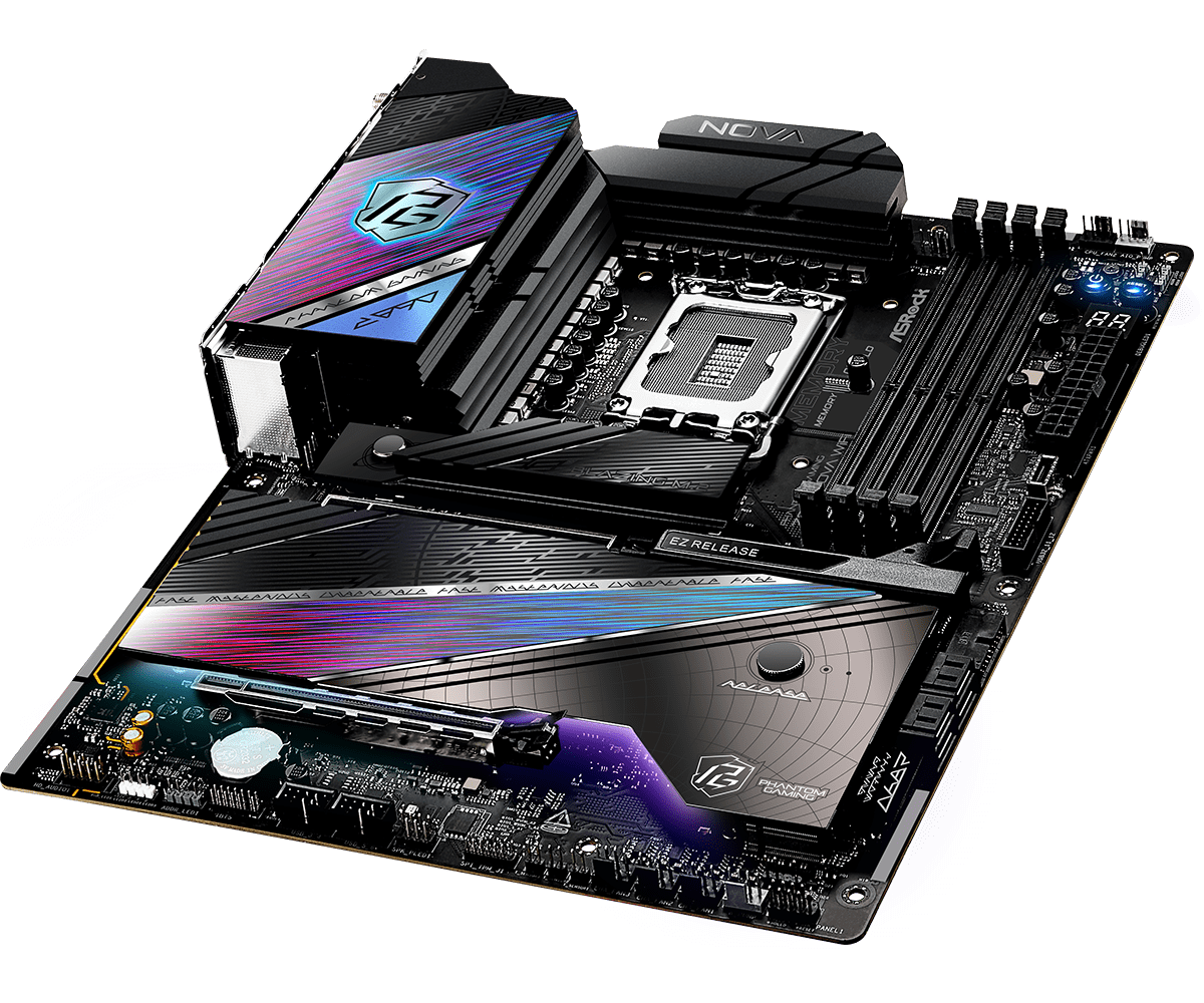ASRock Z890 Nova WiFi 7 Motherboard - Intel LGA 1700 Socket, DDR5, PCIe 5.0, Thunderbolt 4 - Pre Order Now for High-Performance Gaming & Content Creation PCs