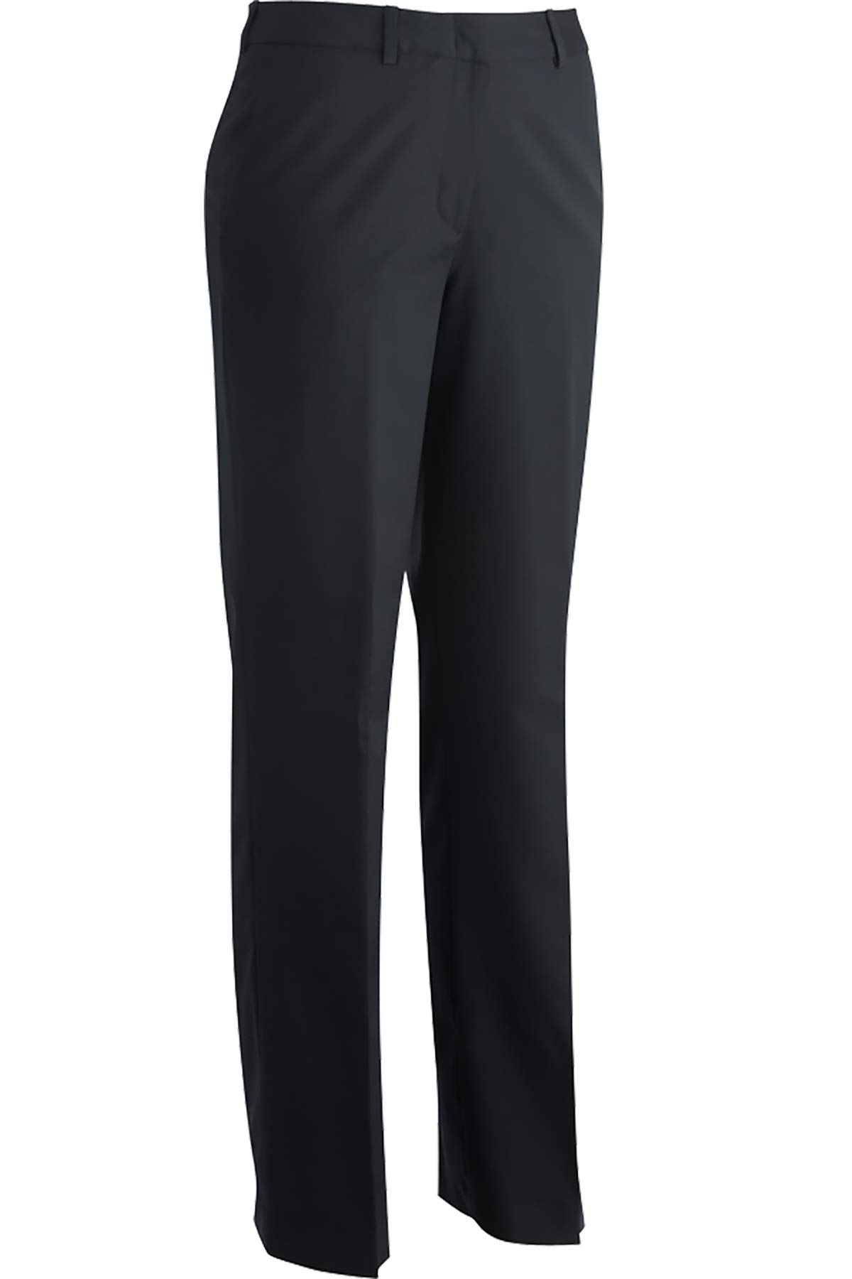 Edwards Women's Redwood & Ross Flat Front Pant - Black Onyx, Size 26x30 | Comfortable Work Pants for Office & Business Casual Wear