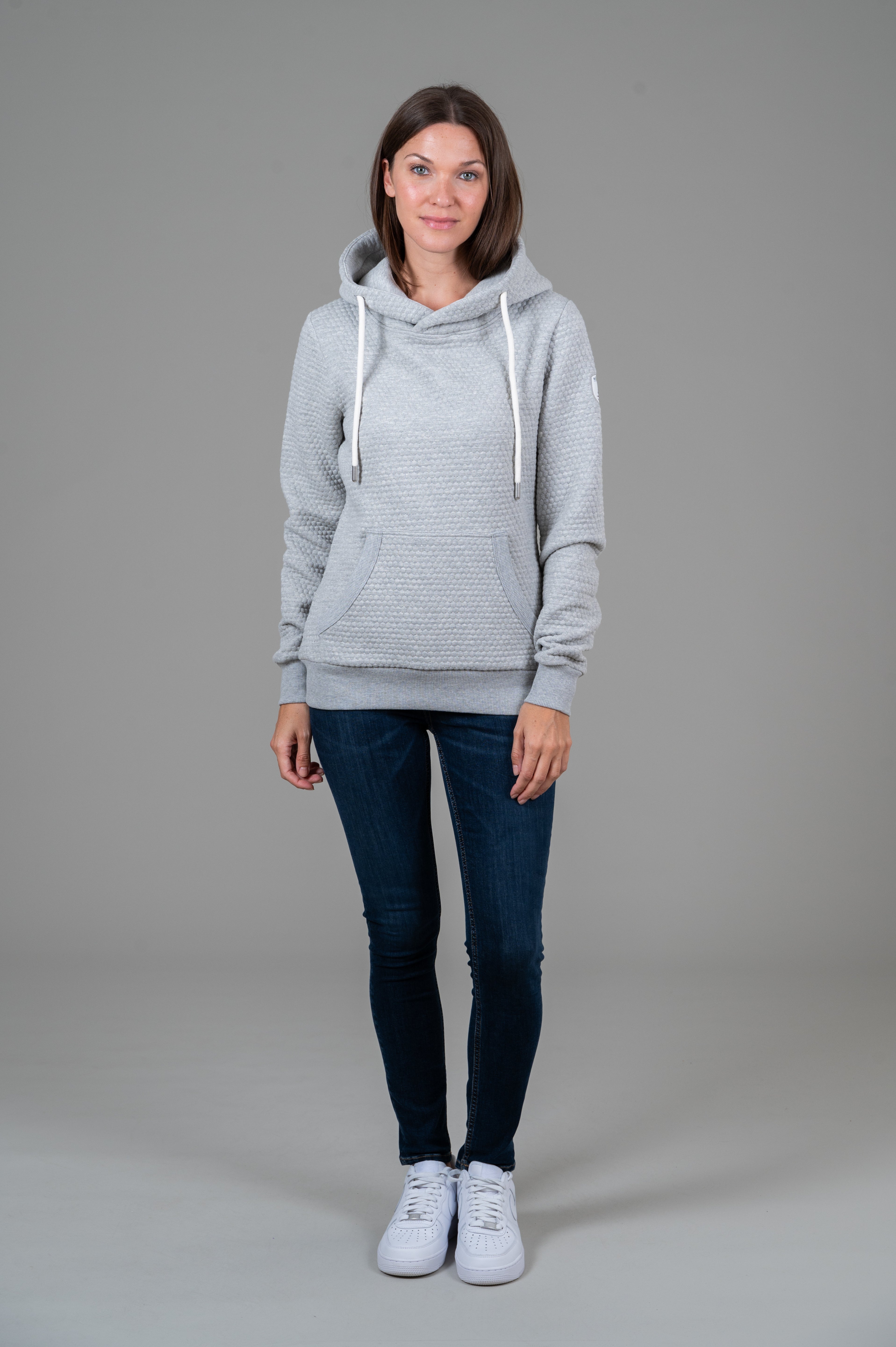 Pixa Light Heather Grey Hexagon Hoodie - Trendy Unisex Pullover for Casual Wear & Street Style | Perfect for Everyday Outfits, Gym, and Outdoor Activities