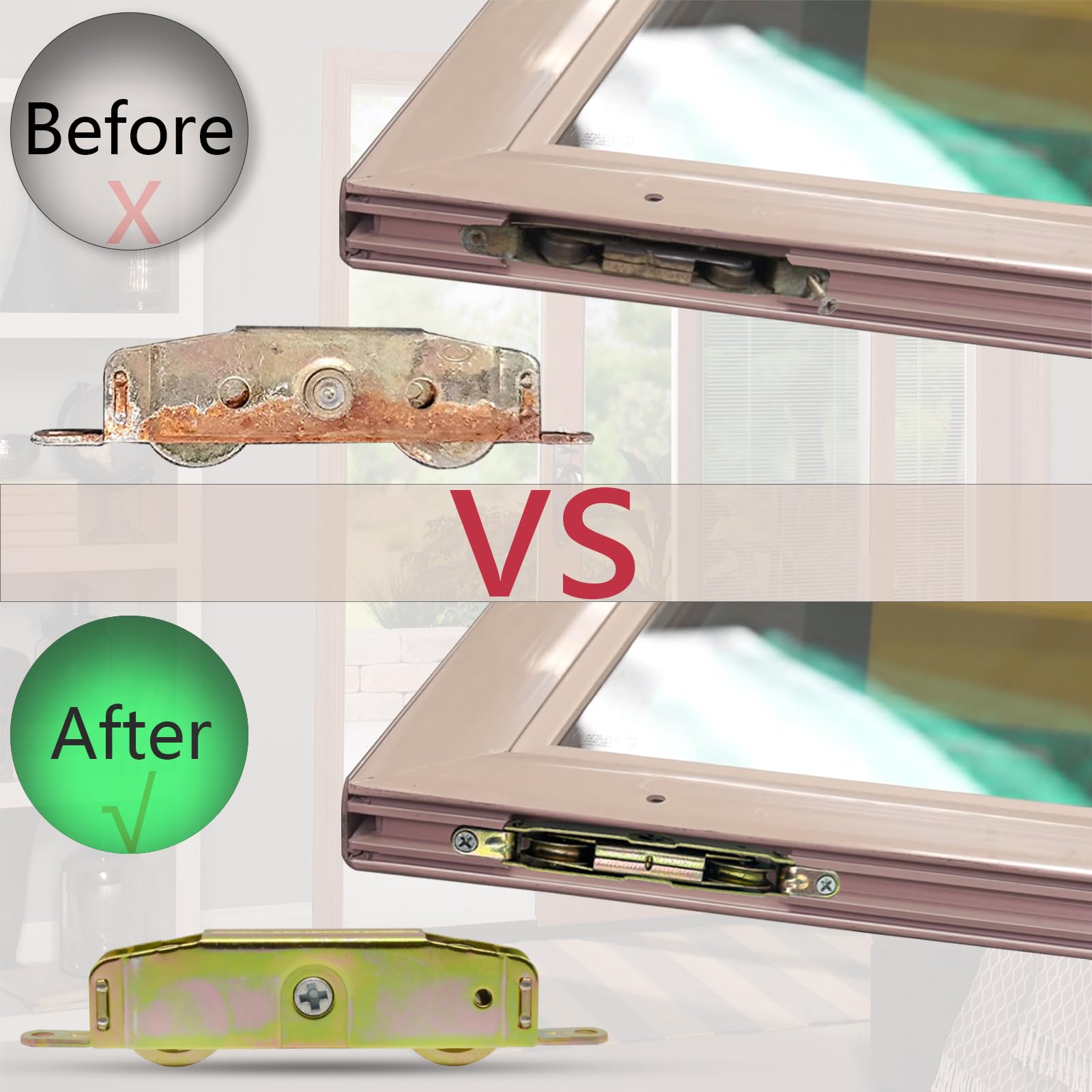Sliding Patio Door Rollers Replacement - 1-1/4