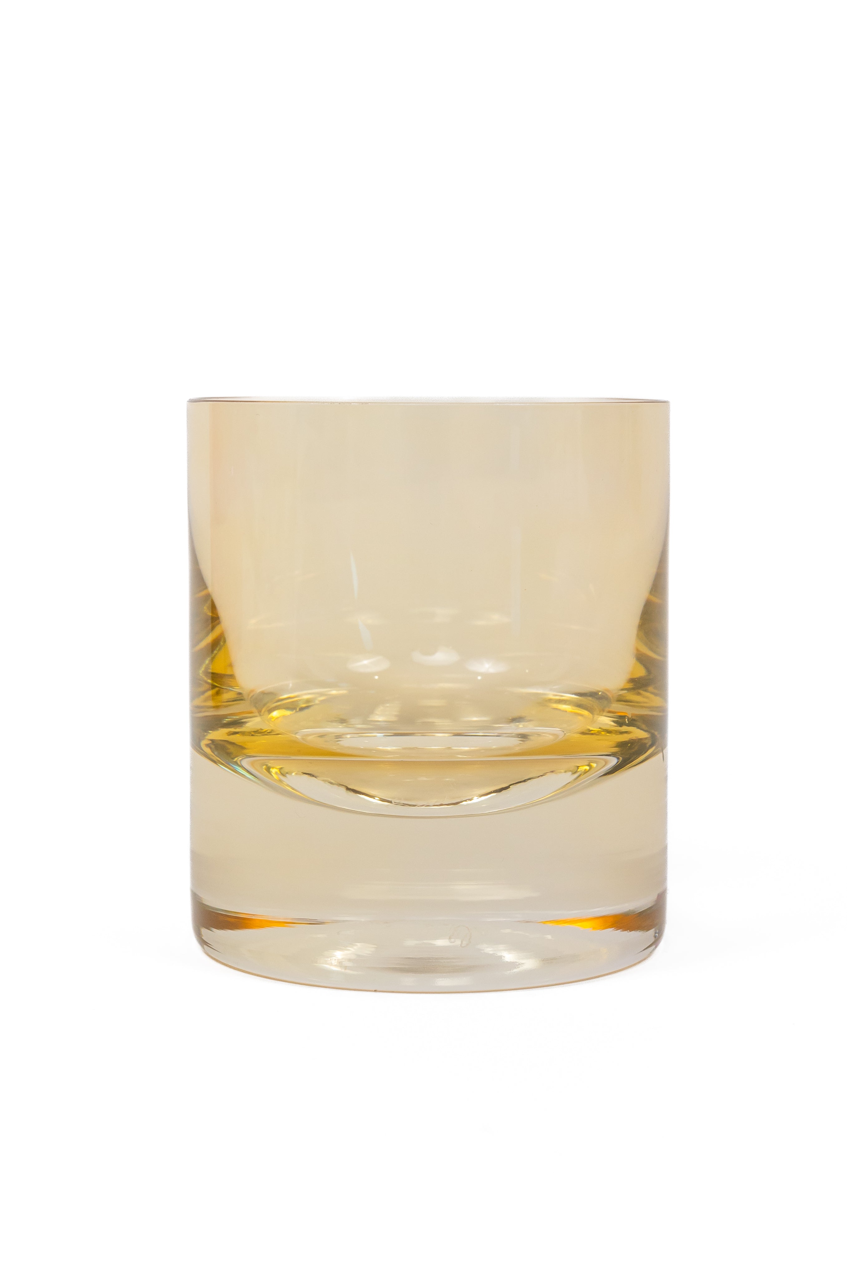 Estelle Colored Rock Glass Set of 2 - Yellow Drinking Glasses for Cocktails, Whiskey & Iced Tea - Perfect for Home Bar, Parties & Gifts