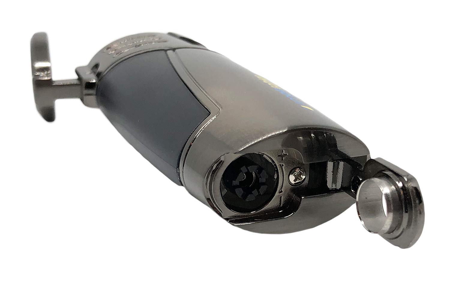 Refillable Butane Triple Torch Lighter - All Metal Body with Gift Box for Cigars & Outdoor Use