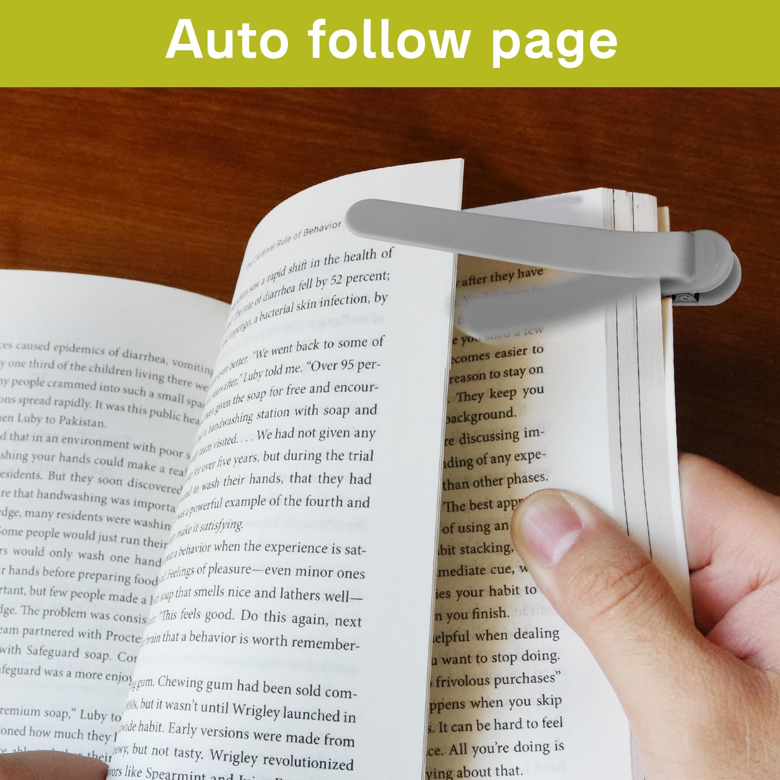 SMUK 3-Piece Silicone Bookmark Set - Unique Automatic Book Page Holder for Book Lovers, Readers, Women, Men, Teens & Teachers - Perfect Reading Accessories & Gifts for Bookworms - Ideal for Novels, Textbooks, Journals & Daily Reading