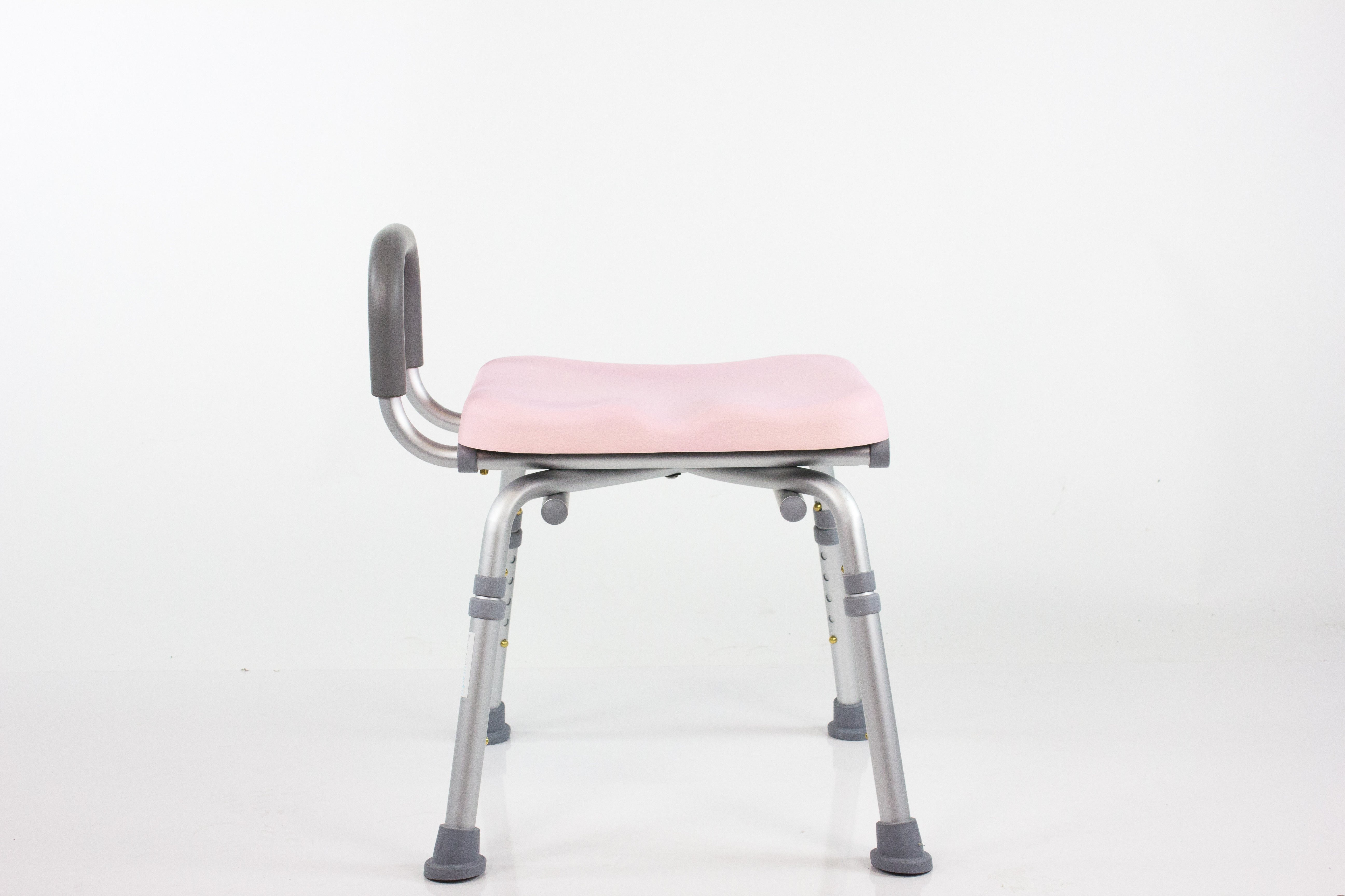 ComfortAble™ Deluxe Padded Bath Shower Chair with Armrests - Non-Slip & Adjustable Height for Elderly & Disabled Safety in Bathroom