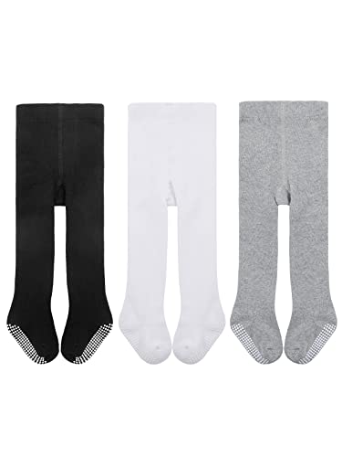 Non Slip-3 Pack Black White Grey