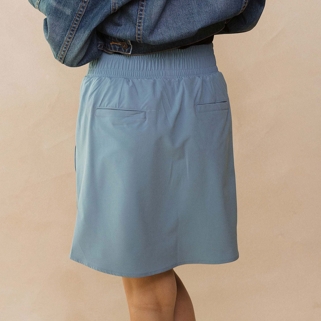 Club Skirt for Women - Dusk Blue A-Line Mini Skirt | Party, Night Out, Casual Wear