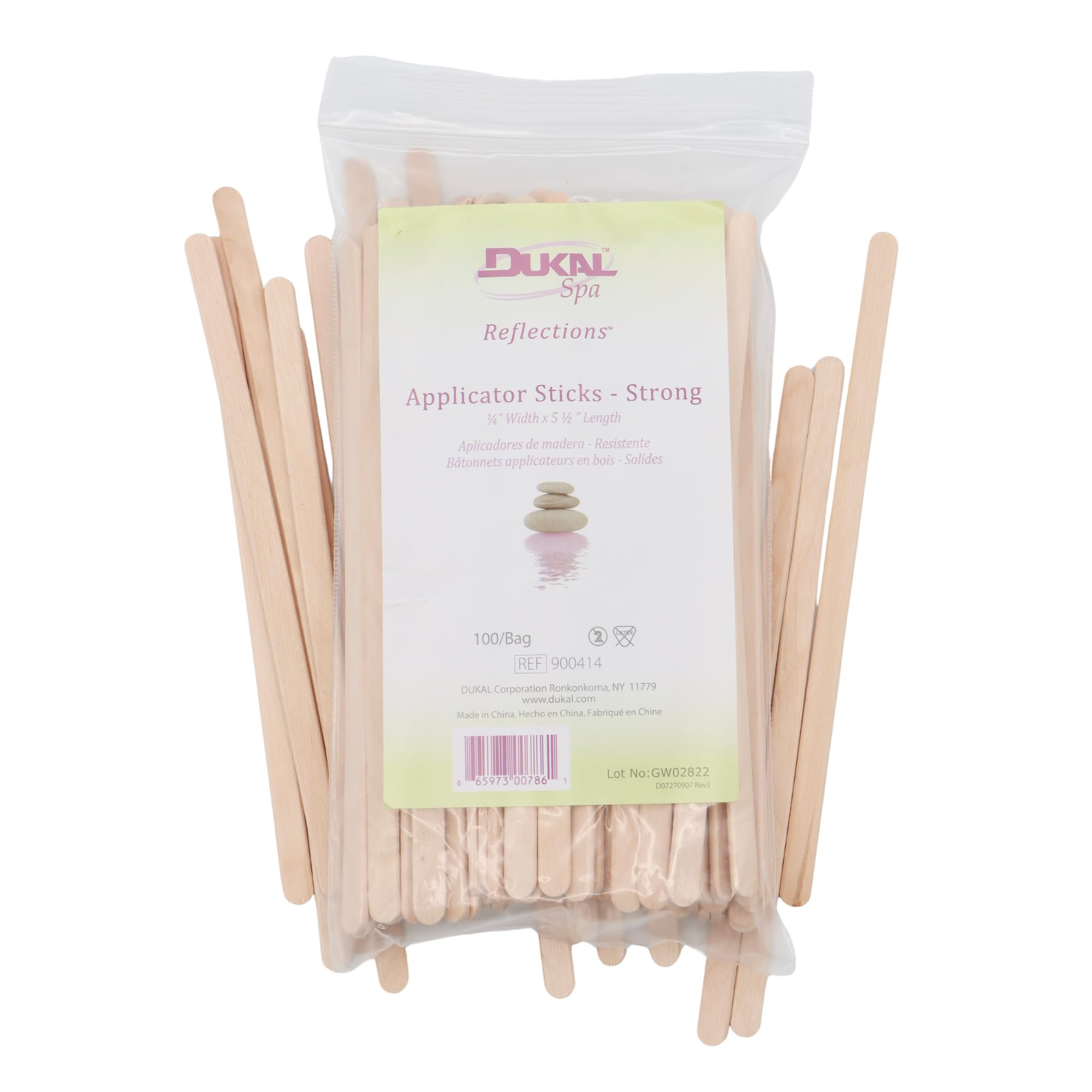 Dukal Beige Wax Body Treatment Applicators - 100 Count | Professional Hair Removal & Skin Care for Salons & Home Use