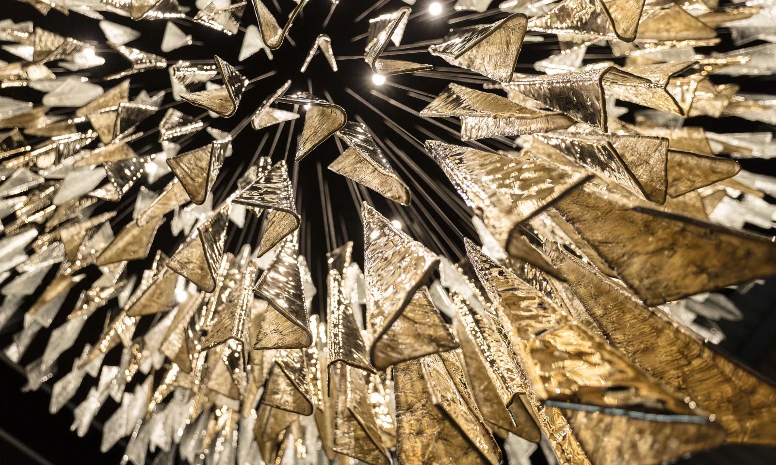 Elegant Breeze Chandelier - Modern Crystal Ceiling Light Fixture for Dining Room, Bedroom & Living Room Decor | Perfect for Home, Wedding & Restaurant Lighting