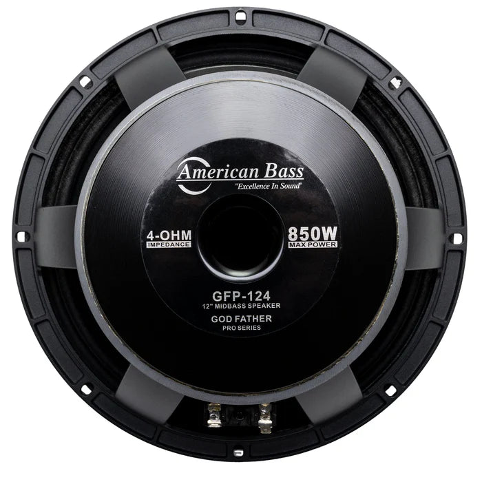 American Bass Pro Cast 12 Midbass Speaker - 425 Watts RMS Power - Premium Car Audio for Deep Bass & Clear Sound - Perfect for Car Stereo Upgrades & Bass Enthusiasts