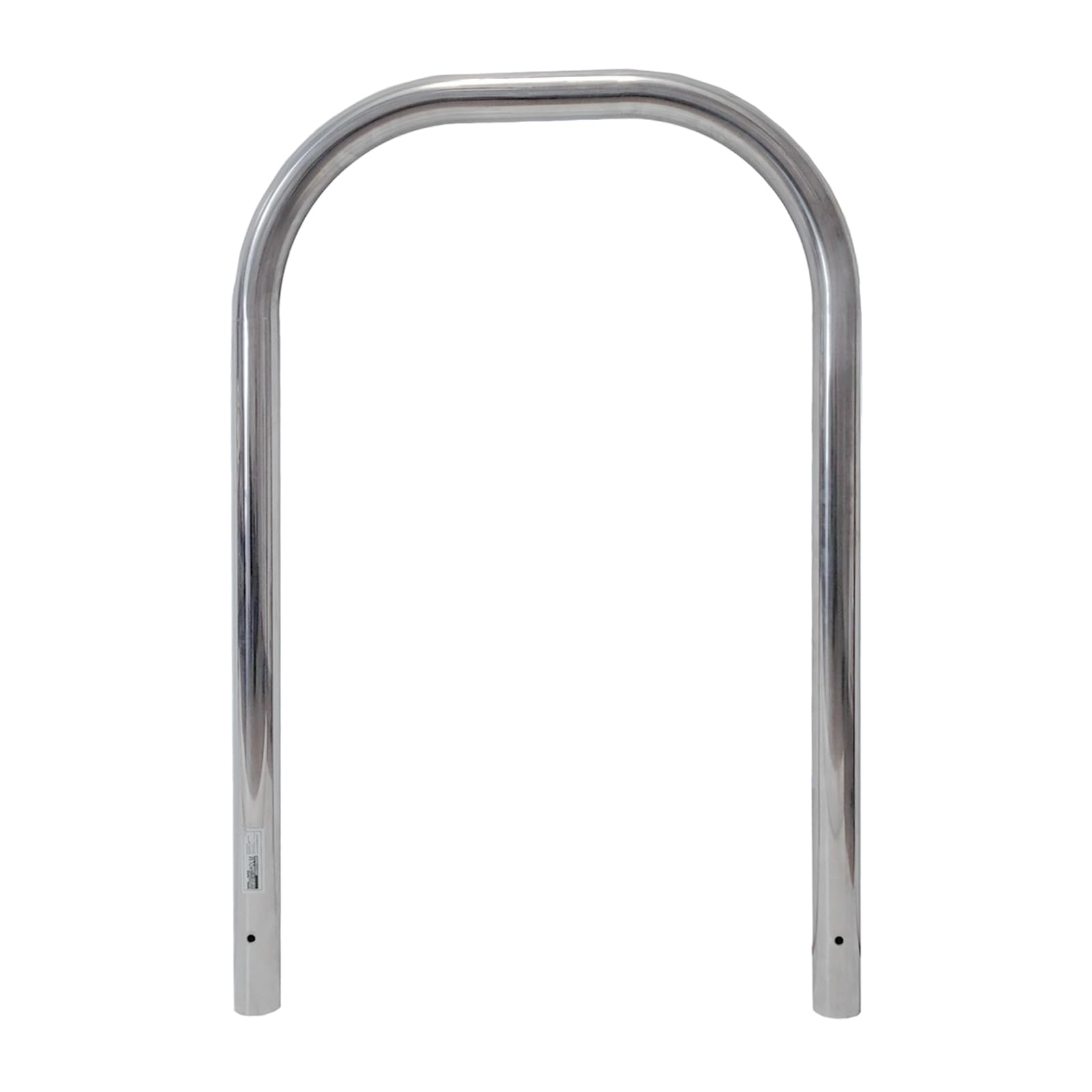 TRUTZHOLM Stainless Steel Bike Rack 116x74 cm, 60 mm Diameter, 2 Parking Spaces - Secure Bicycle Stand for Outdoor Use, Concrete Mounted, Anti-Theft Design - Perfect for Home, Garage, Park, and Public Spaces