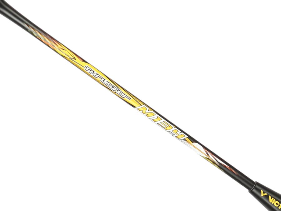 Victor Thruster K M134 Black Badminton Racket - Professional Carbon Fiber Badminton Racquet for Advanced Players - Perfect for Tournaments & Training Sessions