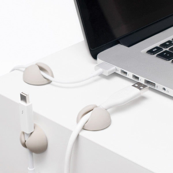Bluelounge CableDrop - Cable Management Organizer for Desk & Home Office | Keep Wires Tidy & Organized | Perfect for Computer, TV, and Electronics Cables