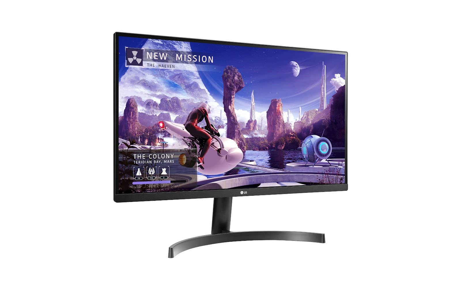 LG 27QN600-B 27-Inch QHD IPS Monitor - 2560x1440 Resolution, AMD FreeSync, 99% sRGB, HDR10, 3-Side Borderless Design - Ideal for Gaming, Graphic Design & Office Work (Black)