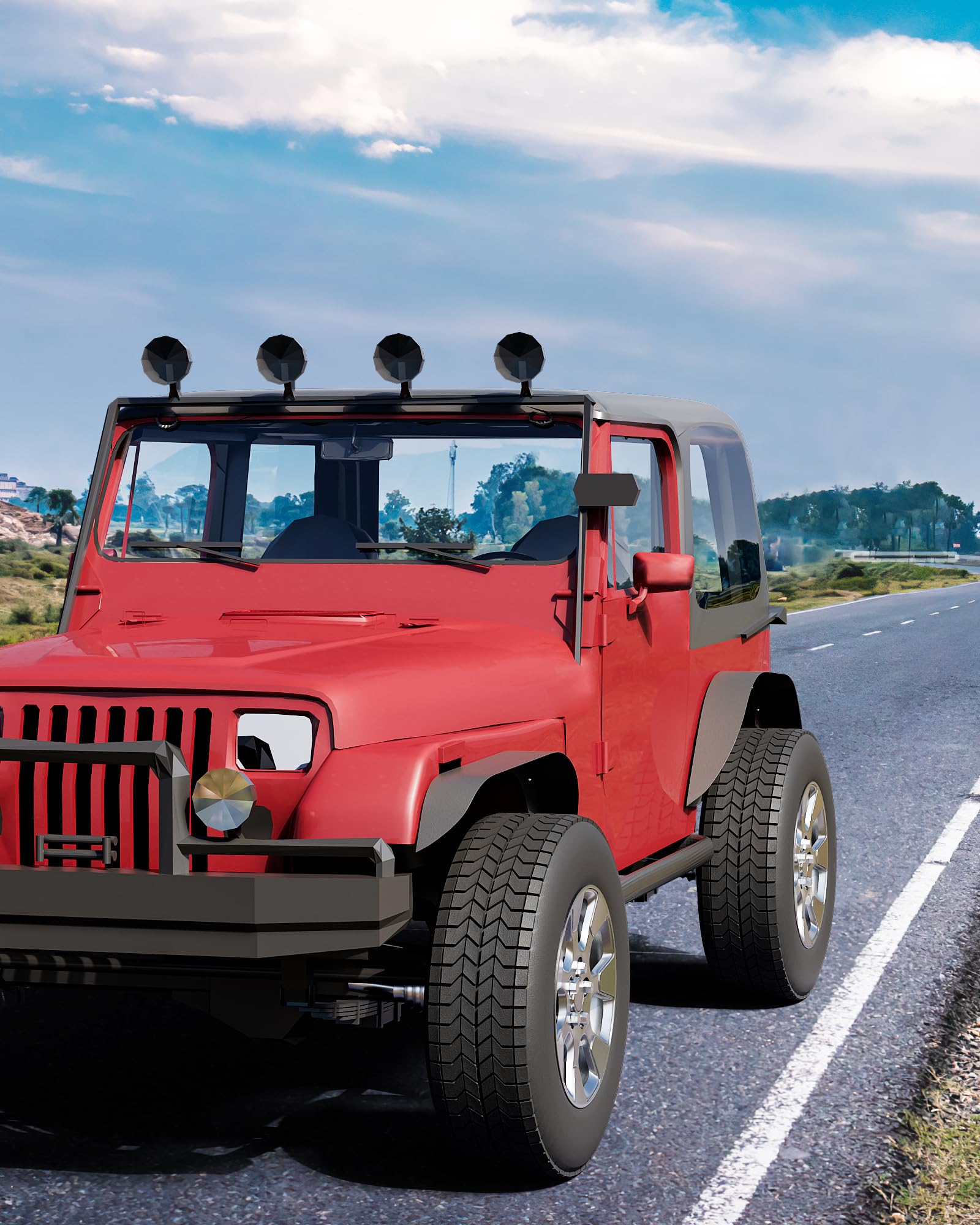 GARVEE 4-Piece Flat Front & Rear Fender Flares for 1987-1995 Jeep Wrangler YJ | Heavy Duty Metal Steel Wheel Liners | Textured Black Finish | Off-Road Protection & Style Upgrade