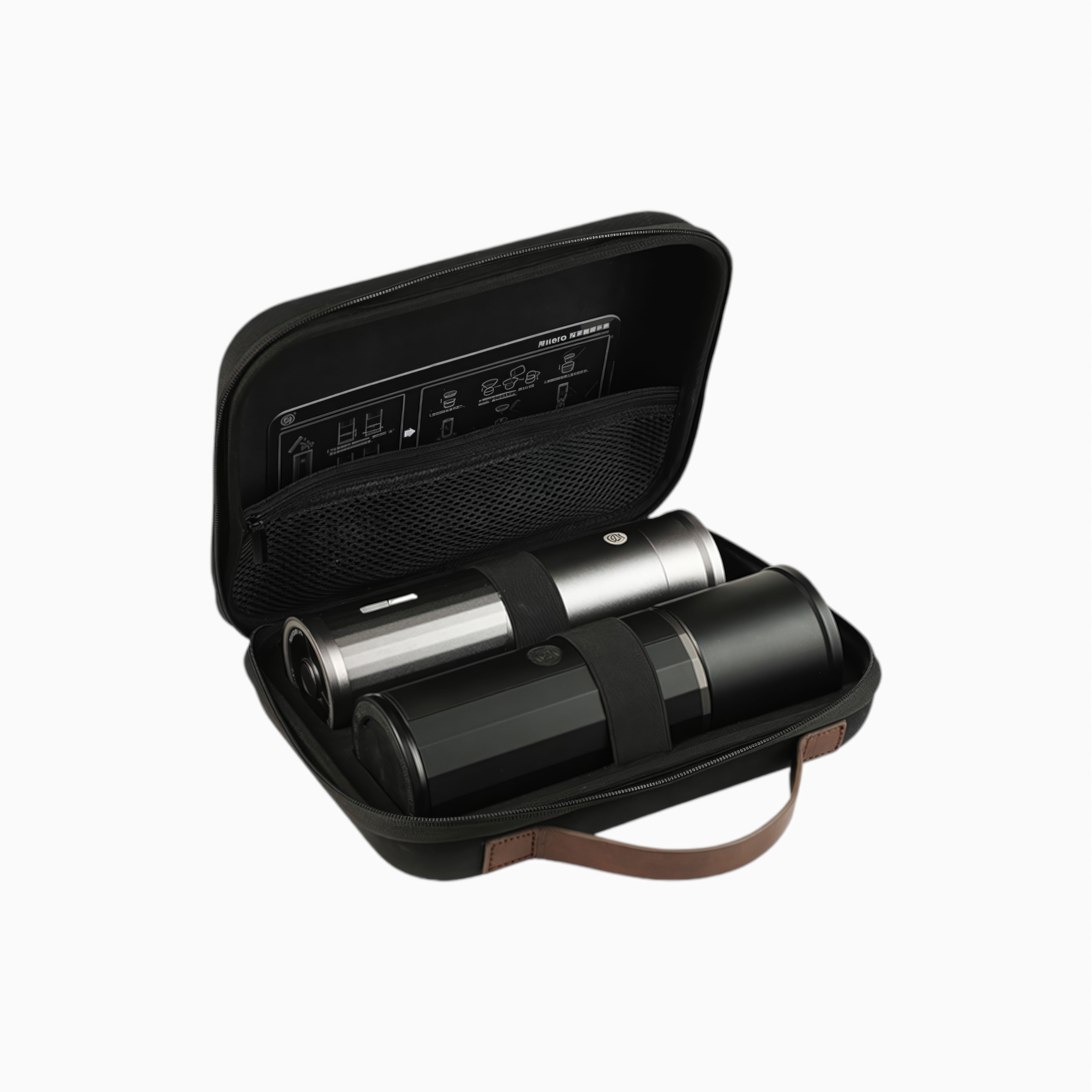 Heropresso Portable Espresso Maker - Handheld Coffee Machine for Camping, Travel & Office - 15Bar Pressure Manual Espresso Maker with USB Rechargeable Battery - Perfect Gift for Coffee Lovers