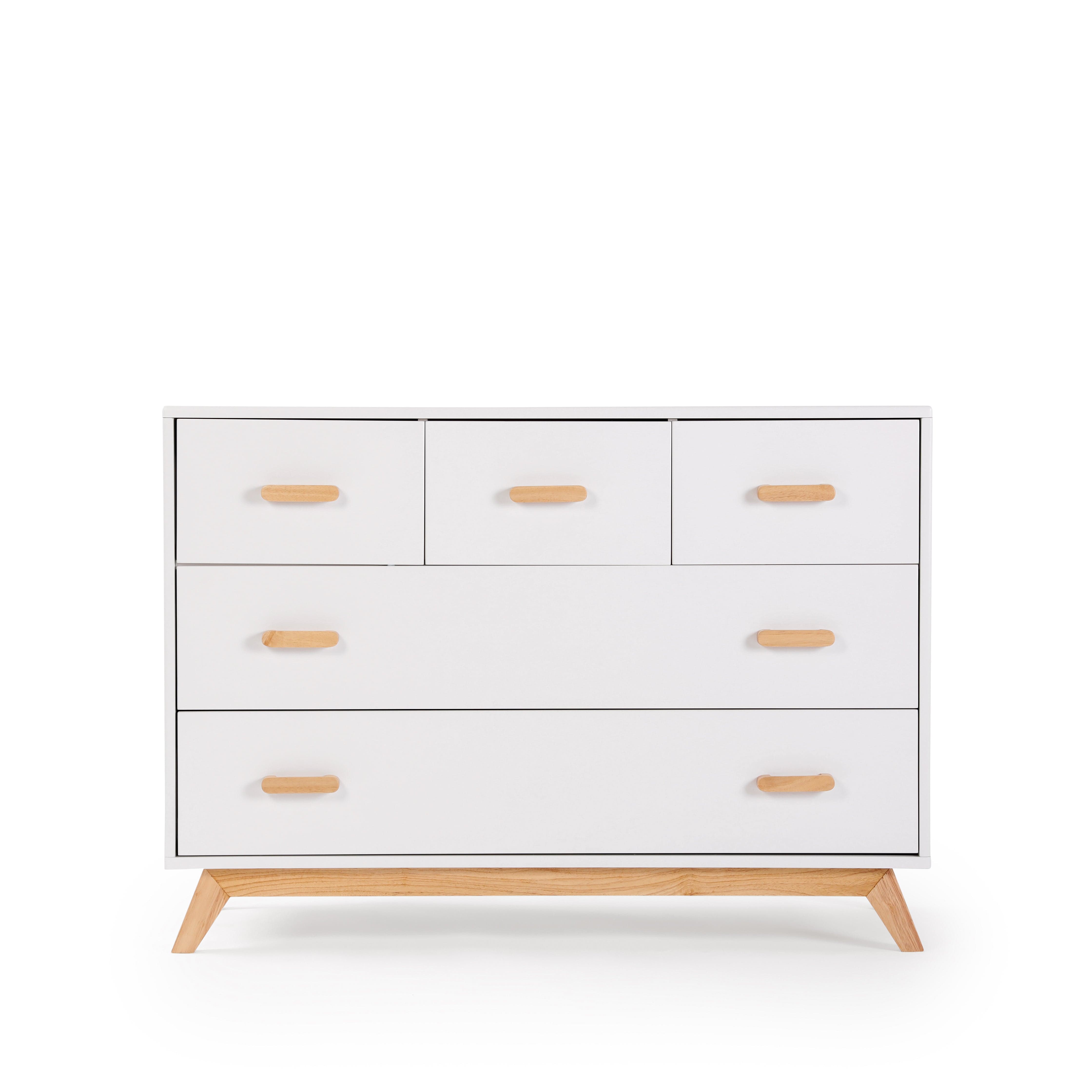 Dadada Soho 5-Drawer Dresser 2.0 - Modern Wooden Chest of Drawers for Bedroom & Closet Organization | Perfect for Home, Office, and Dorm Room Storage