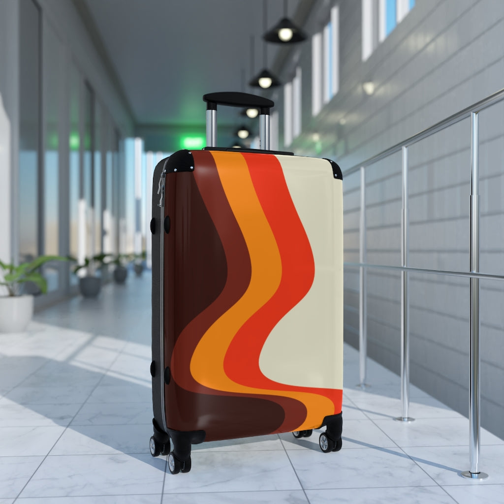 Vintage Style Carry On Suitcase - Retro Cabin Luggage with Wheels for Travel, Business Trips & Weekend Getaways