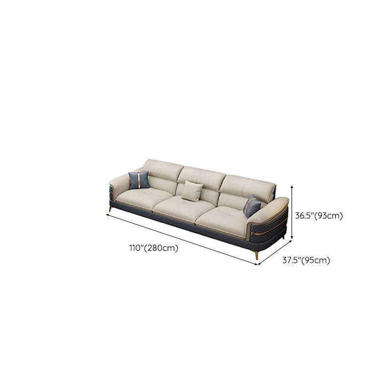 Farmhouse Style Modular Sofa for Living Room - Round Armrests Fabric Sectional Couch - Perfect for Cozy Family Gatherings & Home Decor