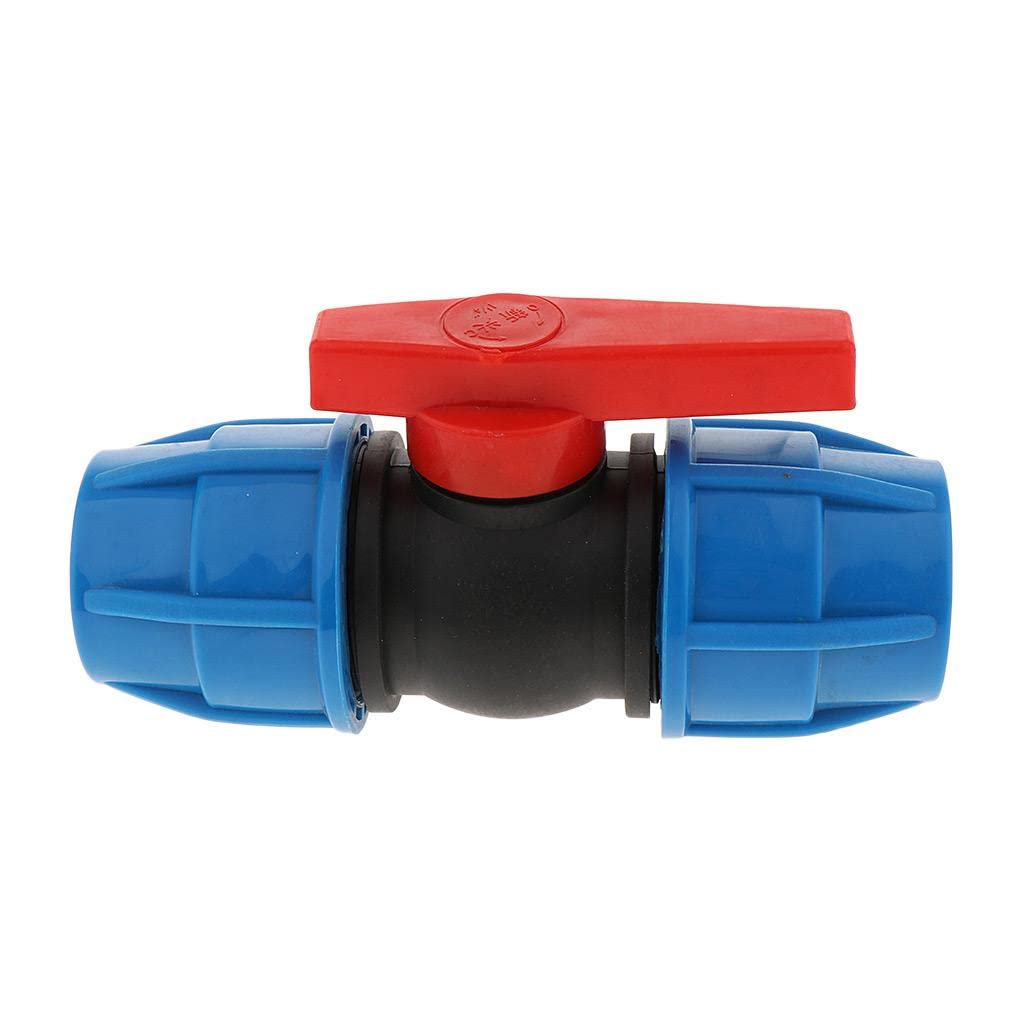 KESOTO 40mm Garden Hose Coupling with Shut-off Valve for Outdoor Watering