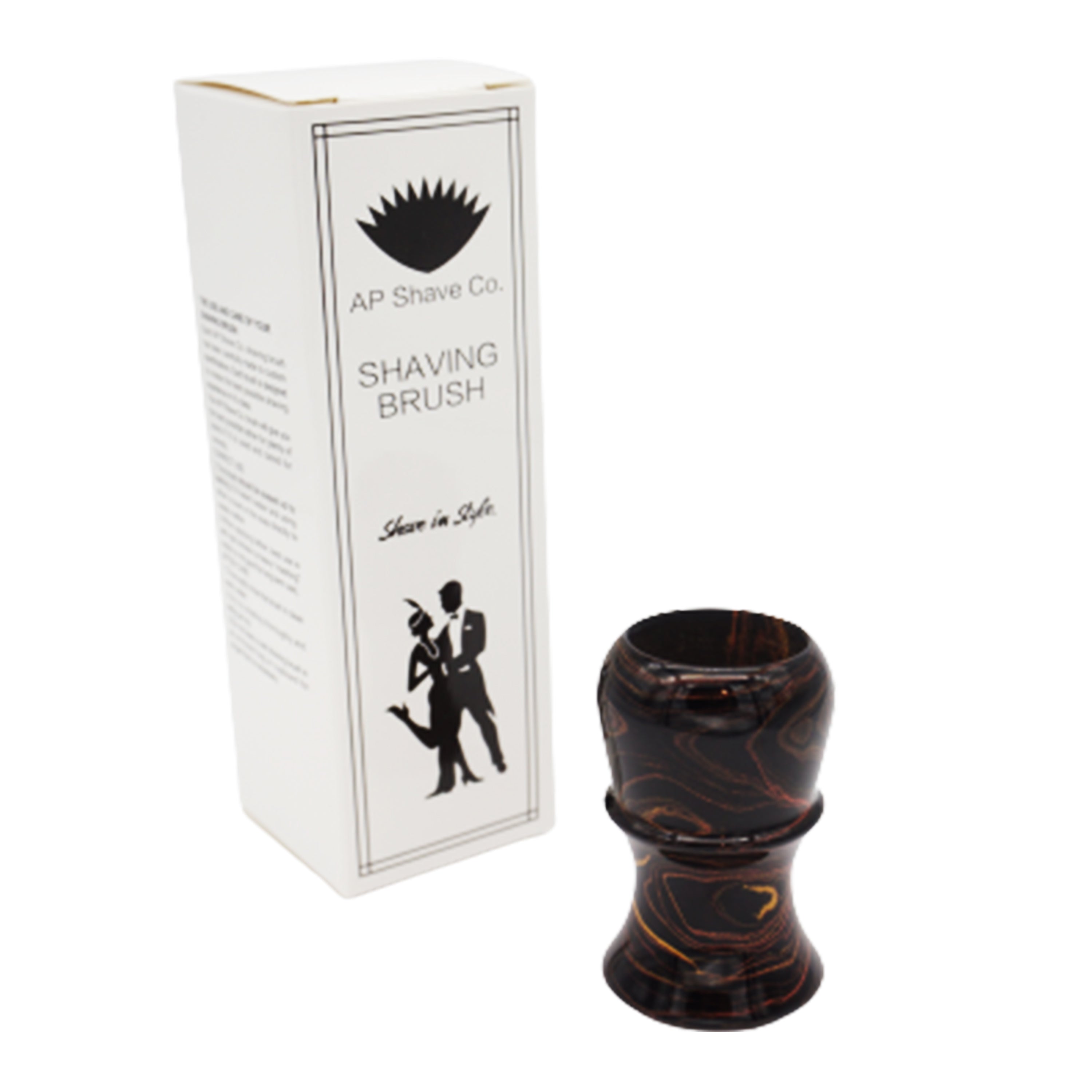 Premium Handmade Honey Ebonite Shaving Brush Handle - Compatible with 24mm & 26mm Knots - Perfect for Wet Shaving & Grooming Gifts