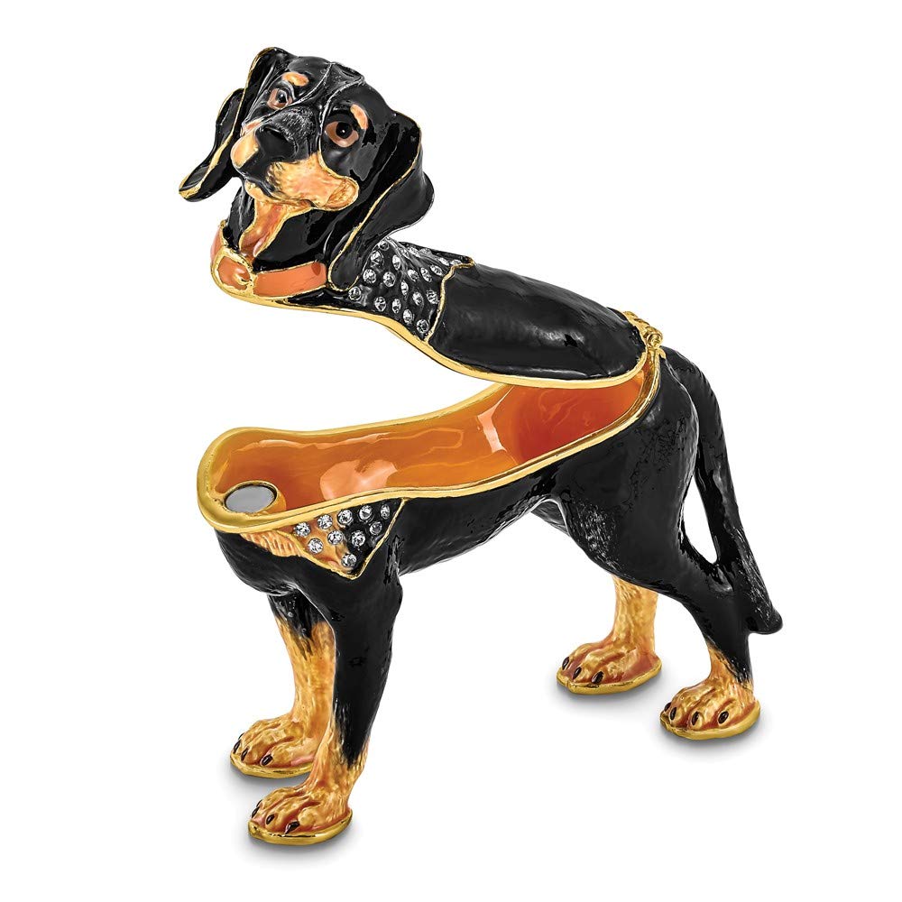Sonia Jewels Knox Bluetick Coonhound Trinket Box 4.41