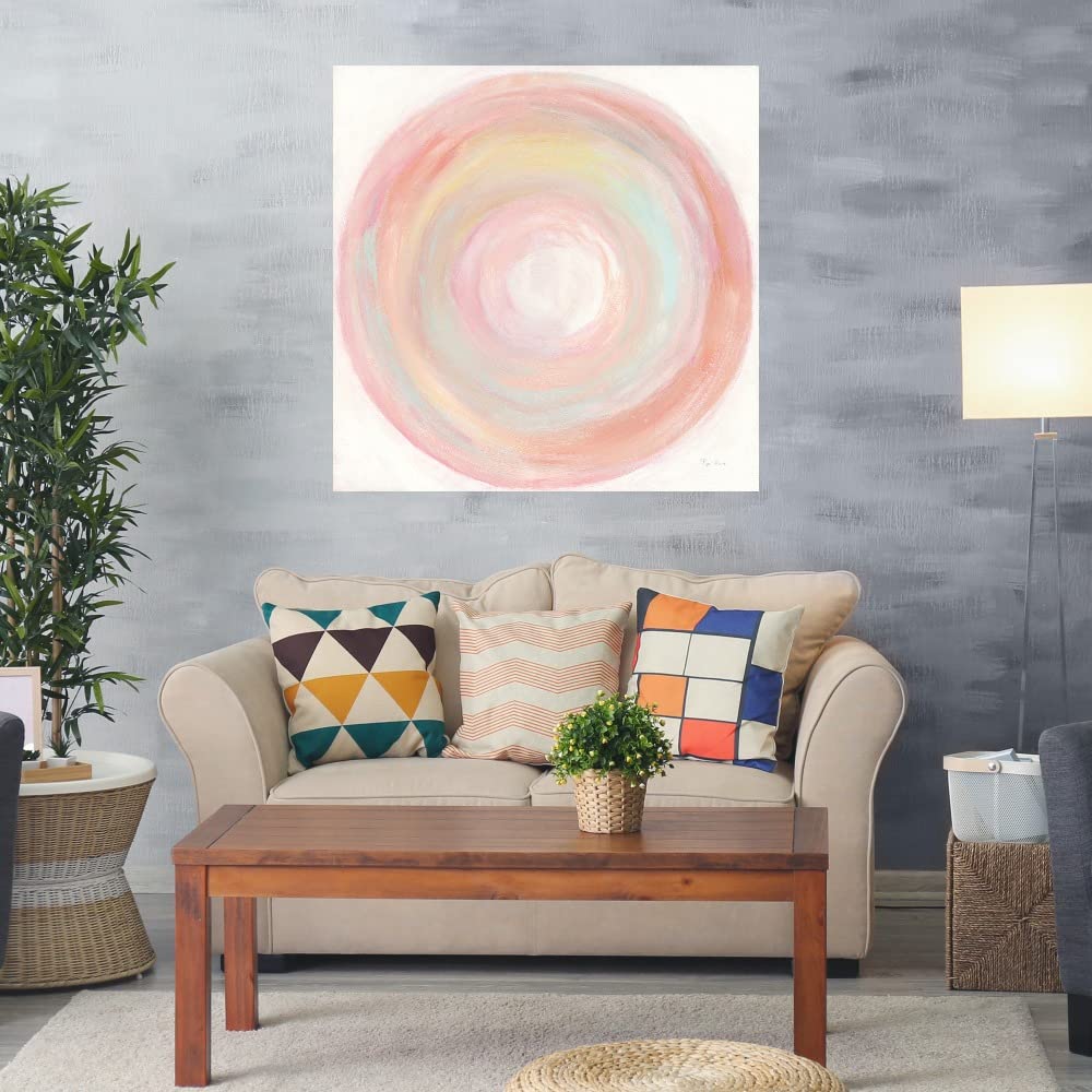 Tropical Swirl II Canvas Wall Art - 32x32 Inch Ready to Hang Painting by Piper Rhue - Modern Home Decor for Living Room, Bedroom, Office & More - Perfect for Coastal, Boho & Contemporary Interiors
