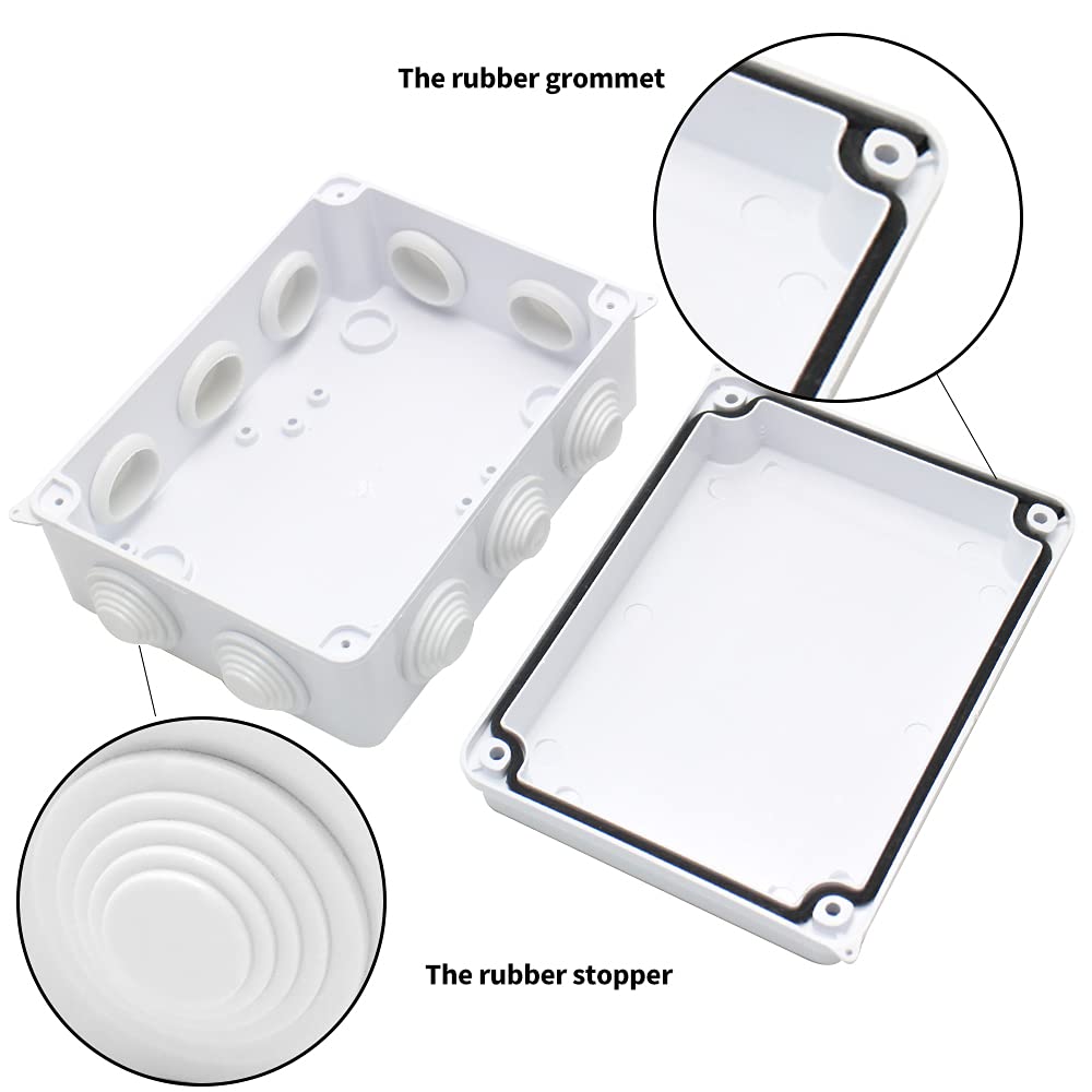 MAKERELE IP65 Waterproof Electrical Box 5.9x4.3x2.8in - Outdoor & DIY Projects