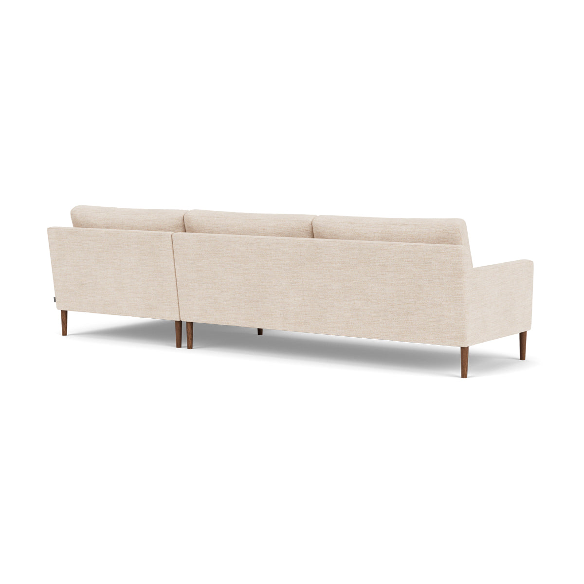 Astha Fabric Right Chaise Sofa - Modern Upholstered Sectional Couch for Living Room, Lounge & Small Spaces