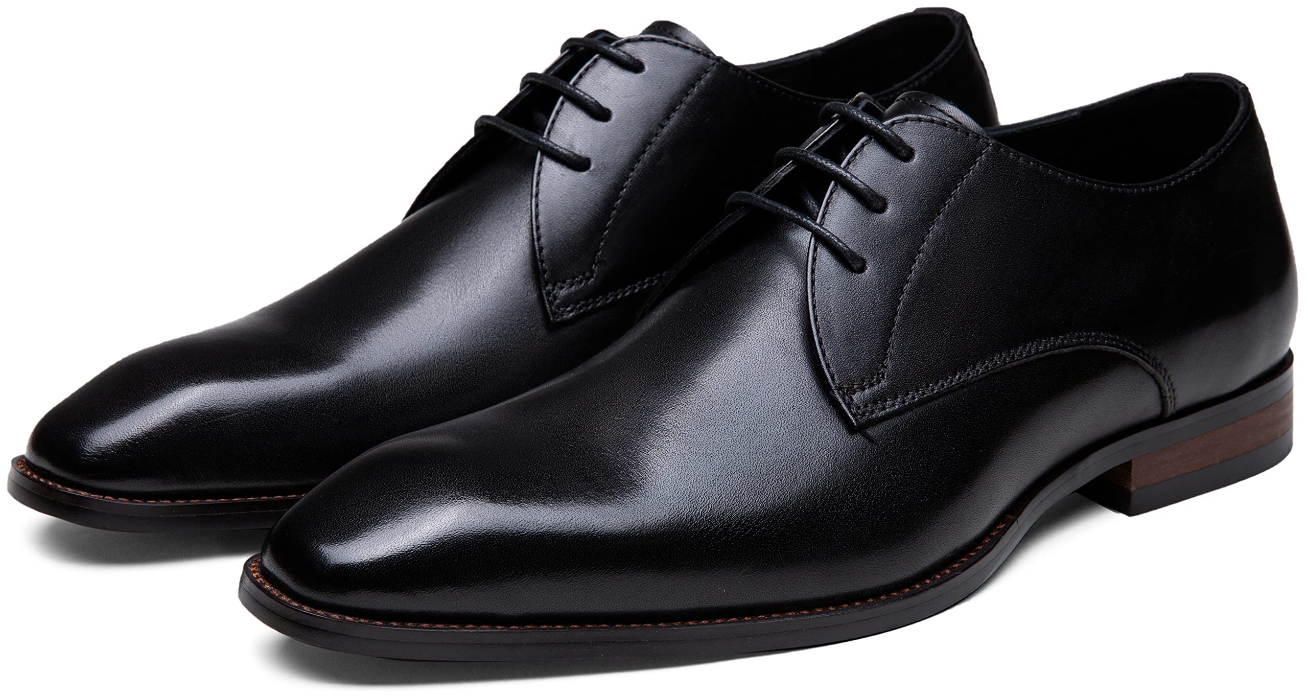 Premium Men's Leather Dress Shoes - Classic Oxford Derby Brogue Wingtip Business Formal Shoes for Men | Perfect for Weddings, Office & Special Occasions