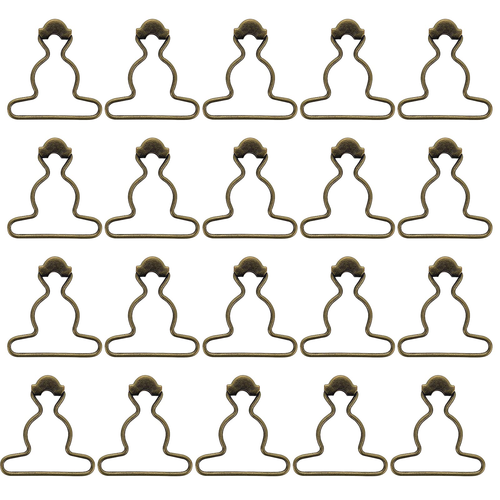 20Pcs Dungaree Suspender Clips - 1.5 Inch Wide Overall Buckles Replacement for Rompers & Overalls - Durable Denim Suspenders for Kids & Adults - Perfect for DIY Sewing, Costume Making & Clothing Repair