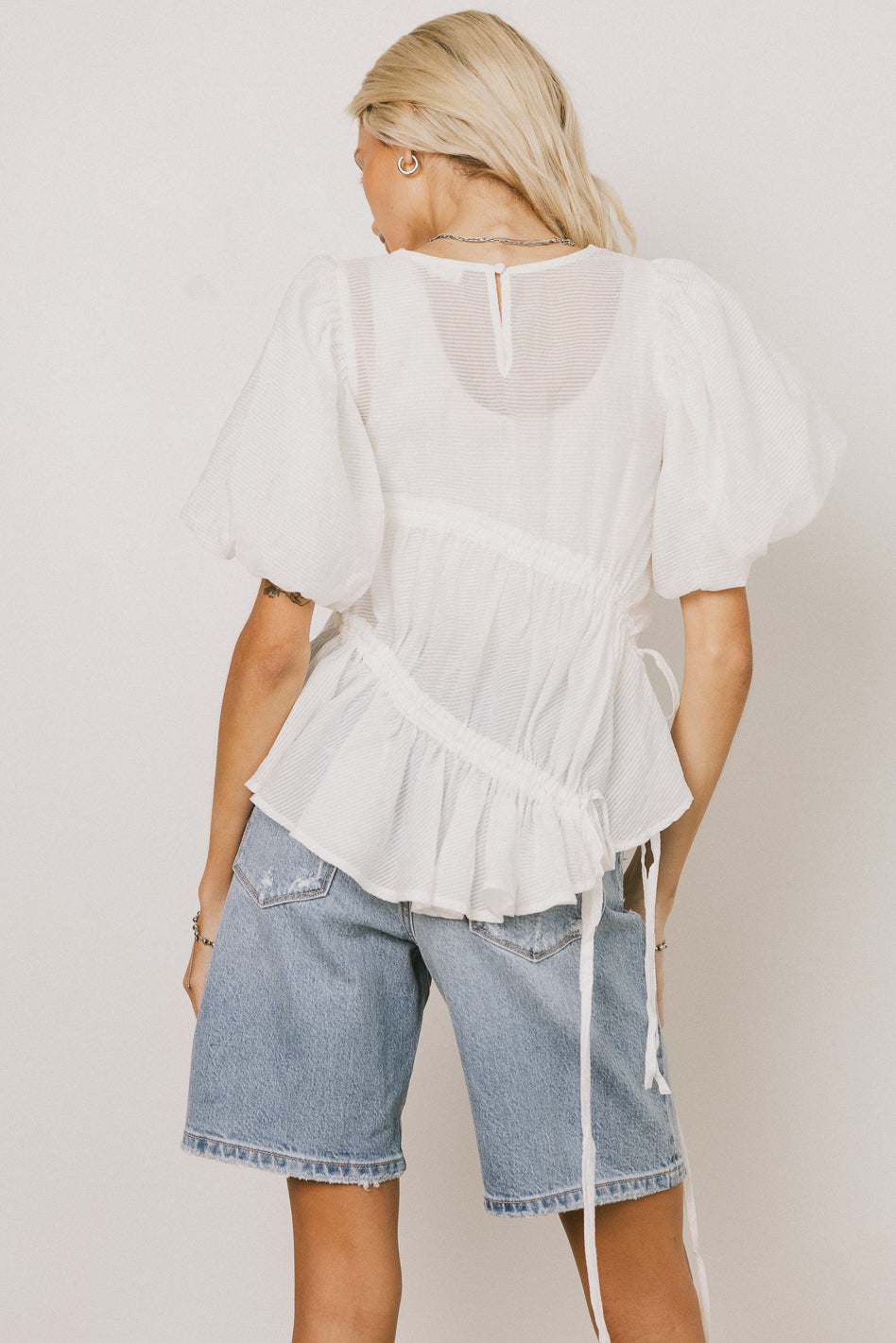 Aspen Sheer Blouse Women's Lightweight Flowy Tops - Perfect for Casual Wear, Office Outfits & Summer Fashion