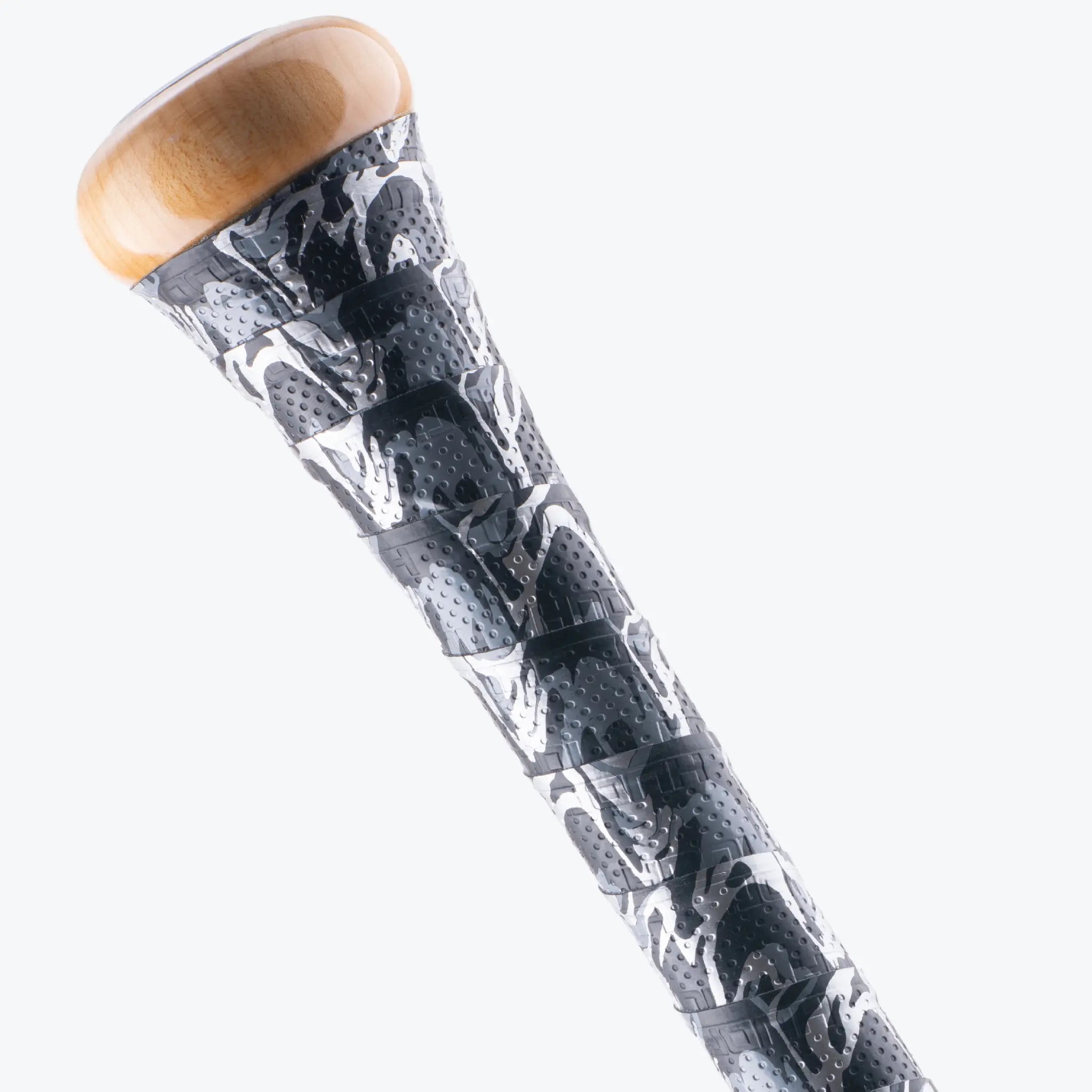HNDL Bat Grip - Black/Grey Marble .5mm Thick - Improve Bat Control & Comfort for Baseball & Softball Players - Perfect for Training, Games & Practice Sessions