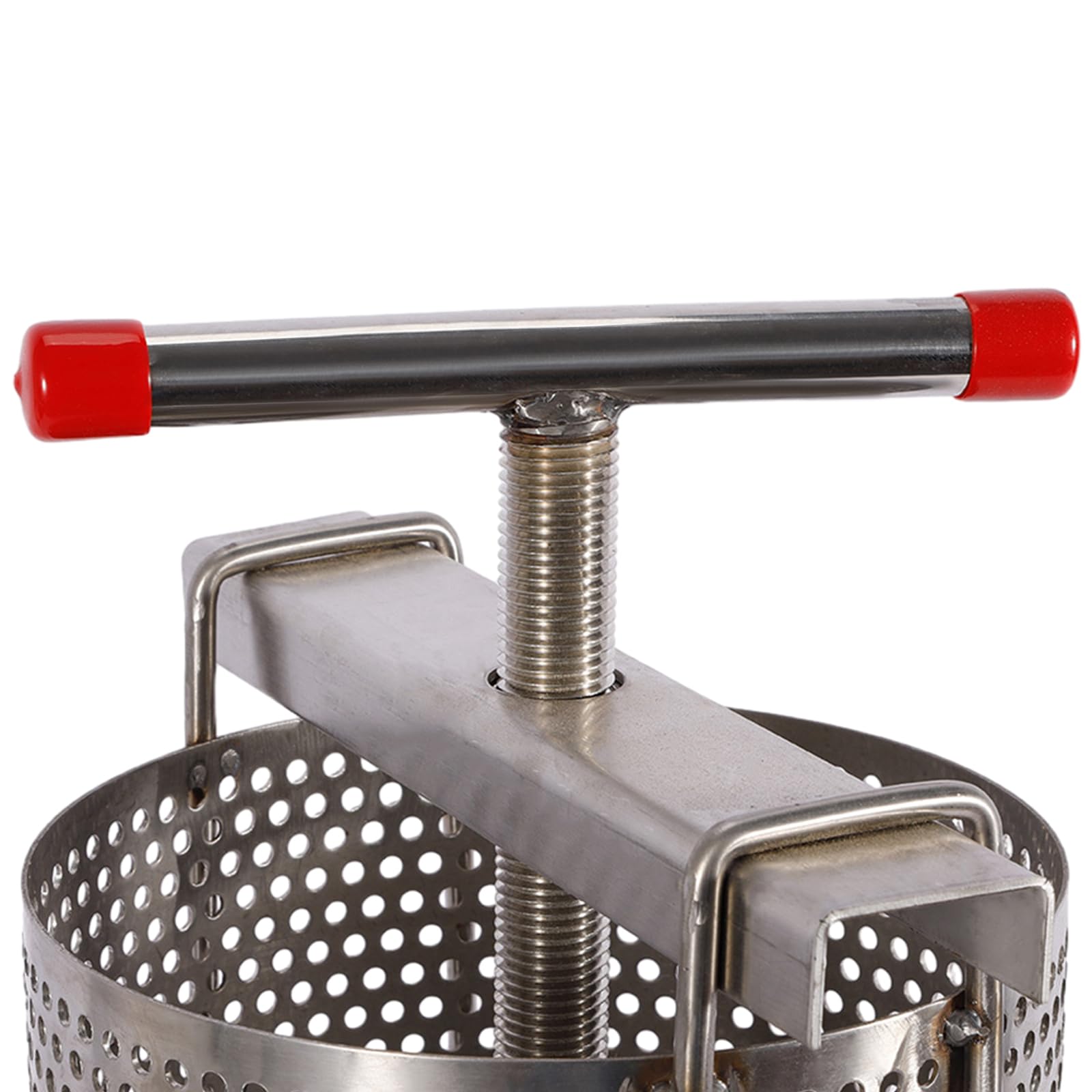 10L Stainless Steel Manual Honey Press Extractor - 2.6gal Bee Honey & Wax Press for Beekeeping, Agriculture (24cm/9.45in) - Perfect for Home Beekeepers & Small Farms to Extract Pure Honey