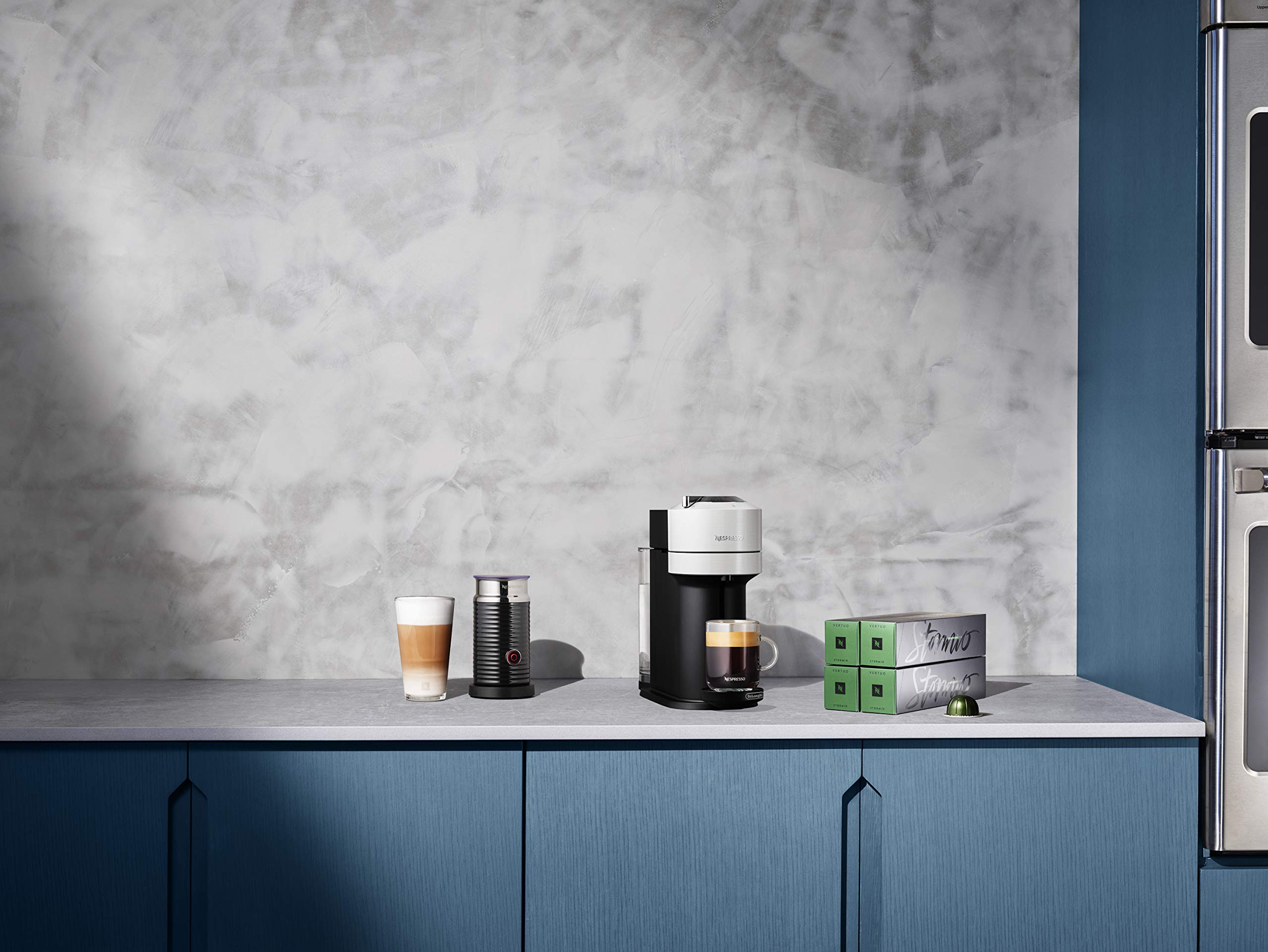 De'Longhi Nespresso Vertuo Next Coffee & Espresso Machine with Aeroccino Milk Frother - White | Single-Serve Pod Brewer for Home & Office Use