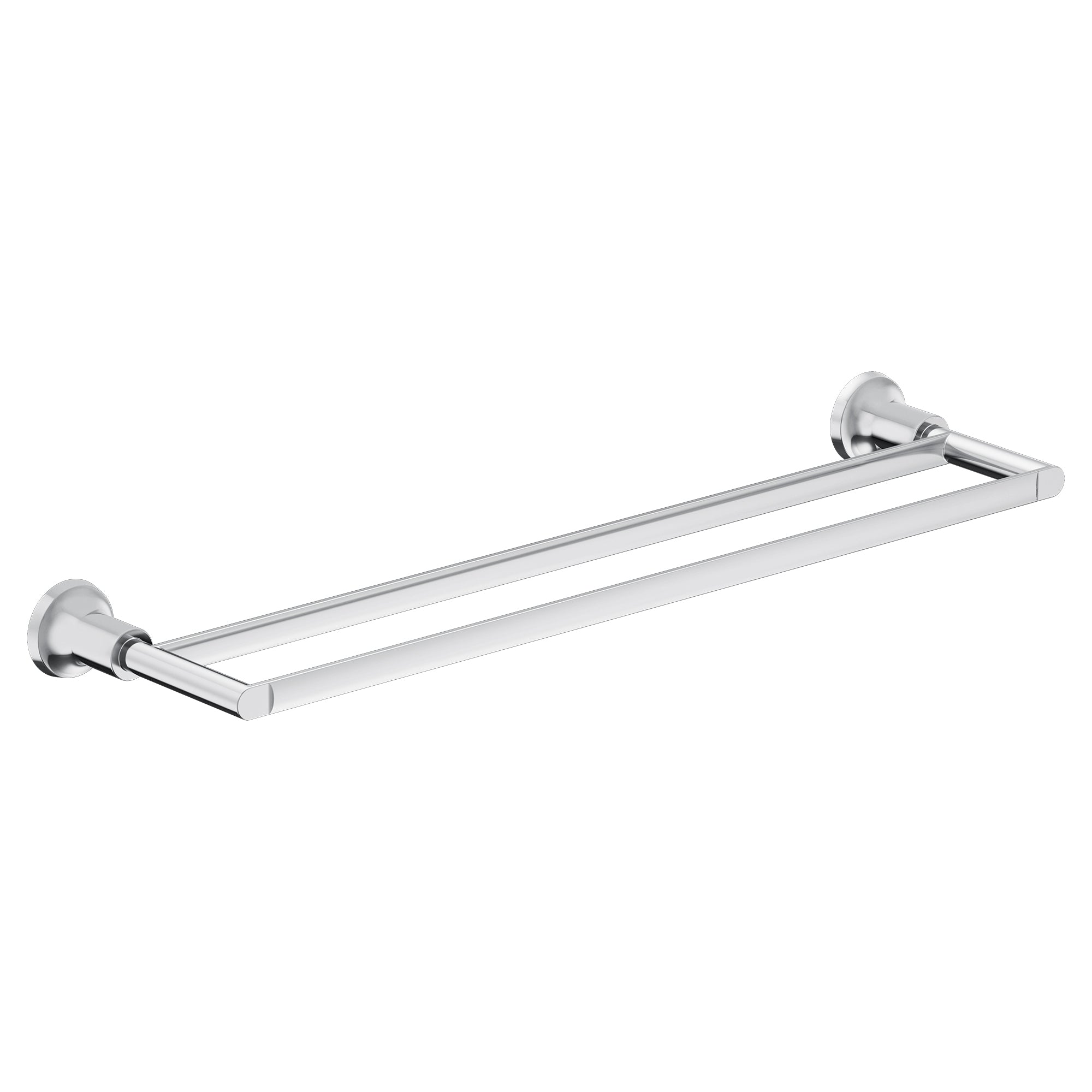Moen Zyla Chrome 24-Inch Double Towel Bar - Bathroom Wall Mounted Towel Holder for Spa, Hotel & Home Decor