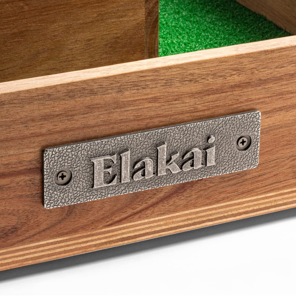 Elakai Outdoor Washer Toss Game Set for Adults & Family - Fun Backyard, Beach, Camping, Tailgating & Picnic Activities - Includes 3 Washers & Target Board