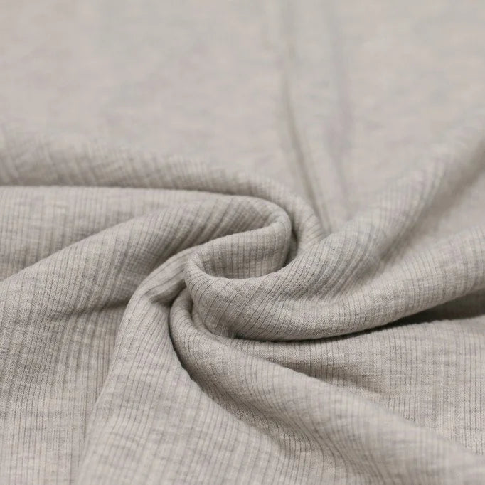 Irregular Rib Knit Beige Melange Sweater - Cozy & Stylish Women's Pullover for Fall & Winter Fashion | Perfect for Casual Outfits, Layering, and Office Wear