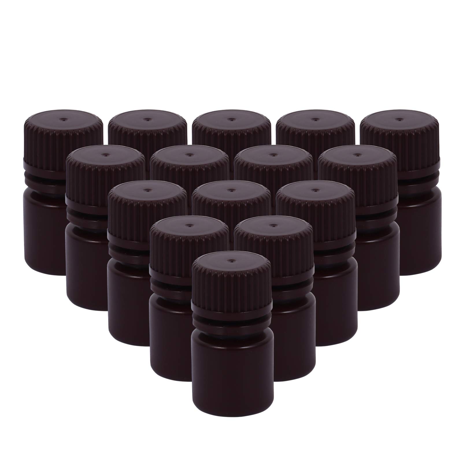 20pcs Plastic Reagent Bottles - Empty Chemical & Medicine Storage Containers with Seal for Liquids, Samples, Lab Use | Ideal for Science Experiments, DIY Projects & Home Organization