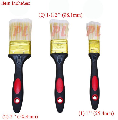 8-Piece Dual Handle Paint Brush Set - Professional House Painting Brushes for Walls, Art & DIY Projects - Perfect for Interior/Exterior Painting & Home Renovation