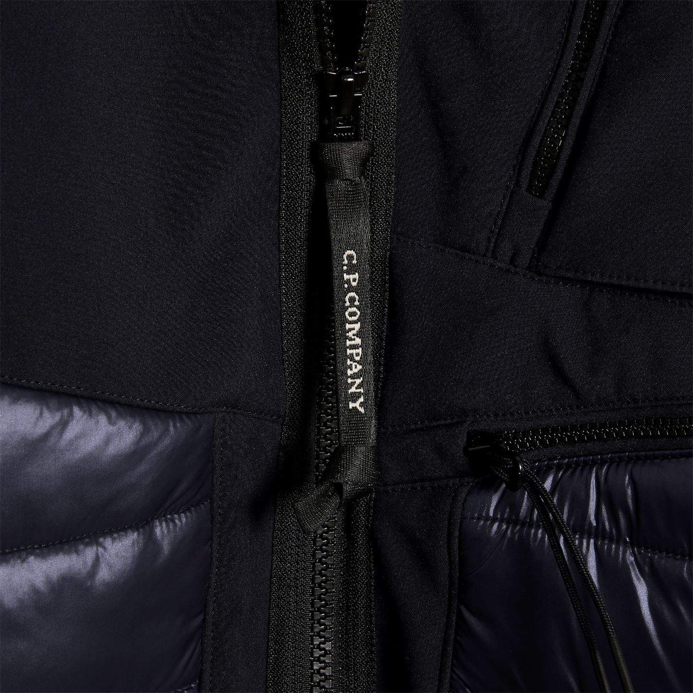 CP Company Navy Shell Mix Jacket - Waterproof Windbreaker for Men | Outdoor Hiking, Urban Streetwear Fashion