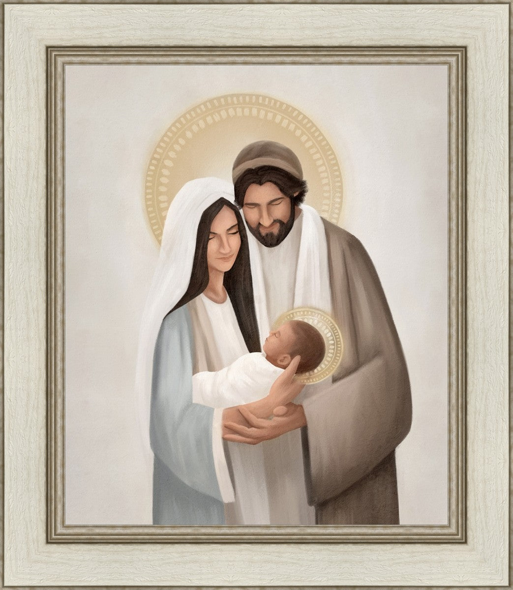 Holy Family Painting by Devyni Jensen - Religious Art for Home Decor, Church, and Meditation Spaces