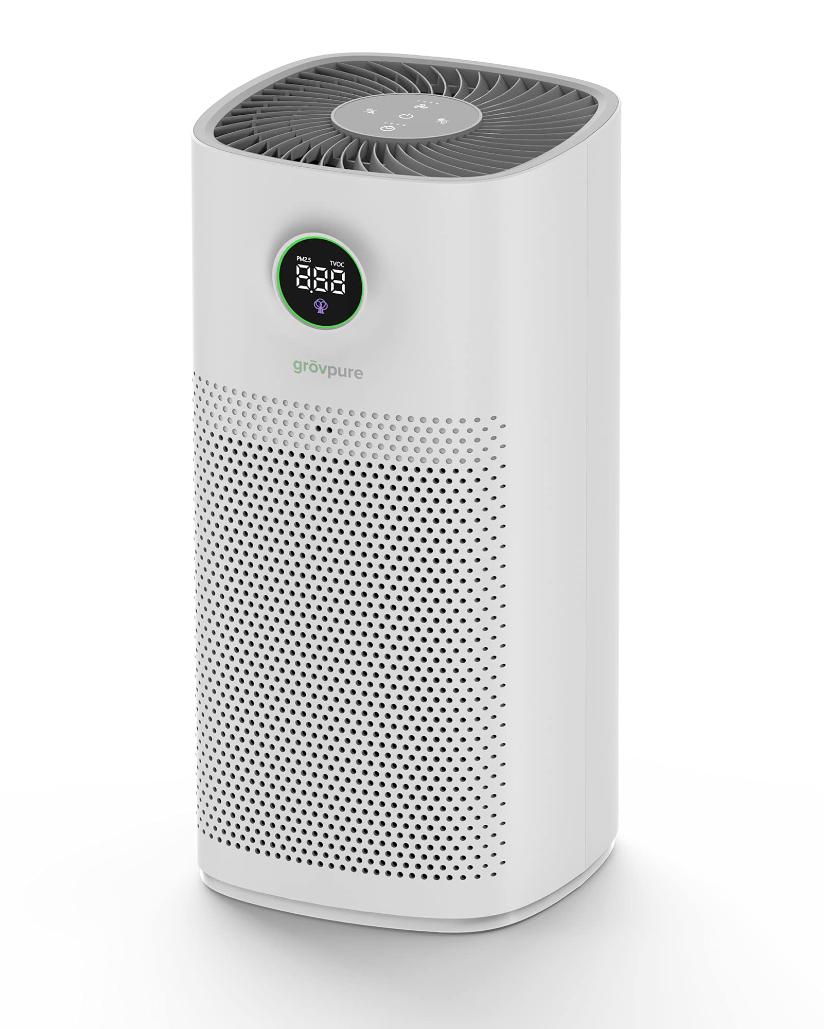Aspen H13 True HEPA Air Purifier with UVC Sanitizer & Smart Air Quality Monitor - 275 CFM CADR for Large Rooms, Bedrooms, Offices - Removes Allergens, Dust, Pet Dander, Smoke, Odors