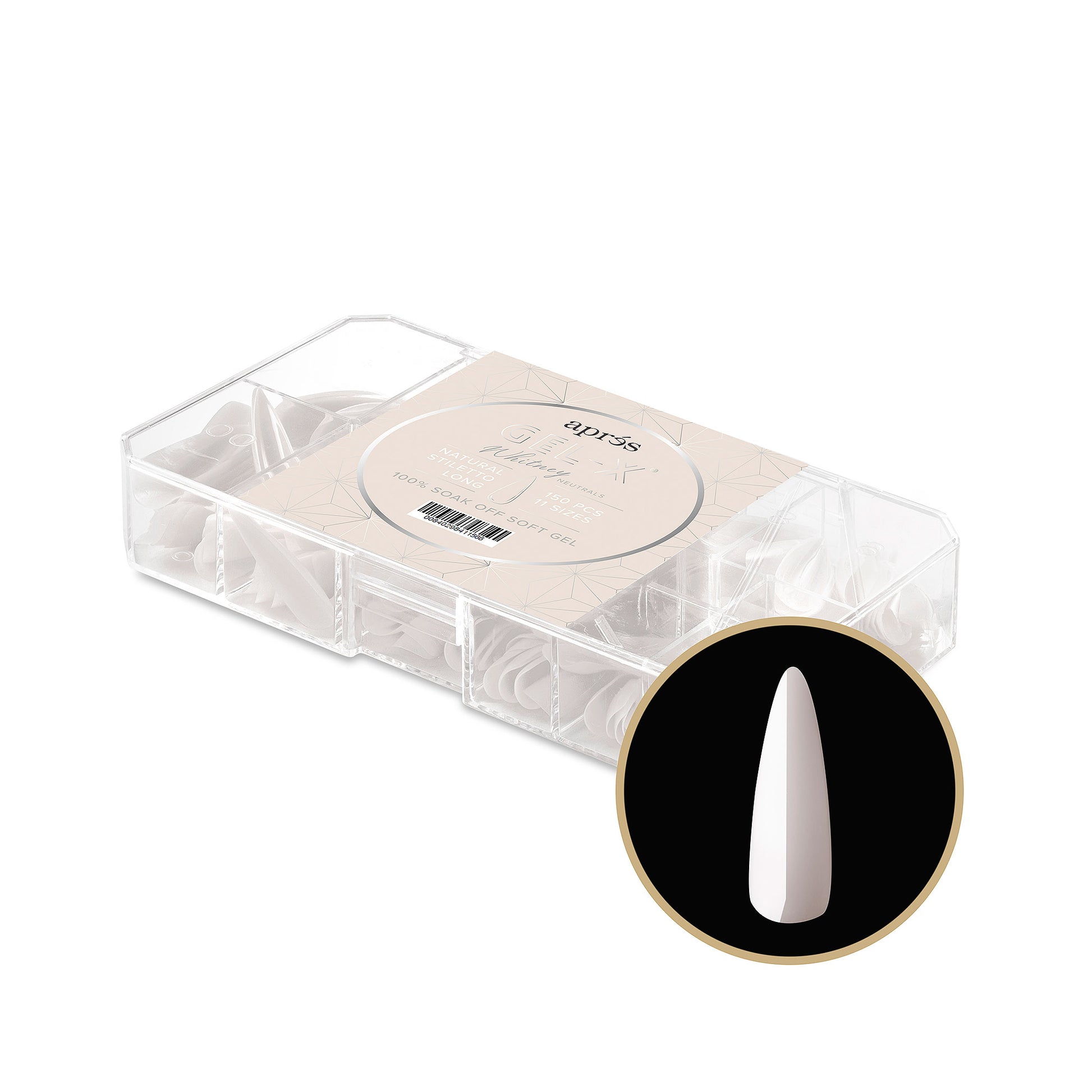 Apres Neutrals Extension Tips 150Pcs - Professional Acrylic Nail Tips for Natural Look - Perfect for Salon, DIY Manicure & Nail Art