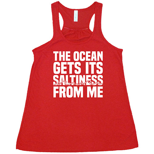 Funny Ocean Saltiness Quote T-Shirt - Humorous Science Tee for Beach Lovers & Ocean Enthusiasts - Perfect for Surfing, Vacations & Marine Biology Fans