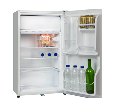 Farfalla FR 103R2 Compact Refrigerator with Lock - Mini Fridge for Home, Office, Dorm, Bar, or Garage - Energy Efficient Small Freezer for Beverages & Snacks