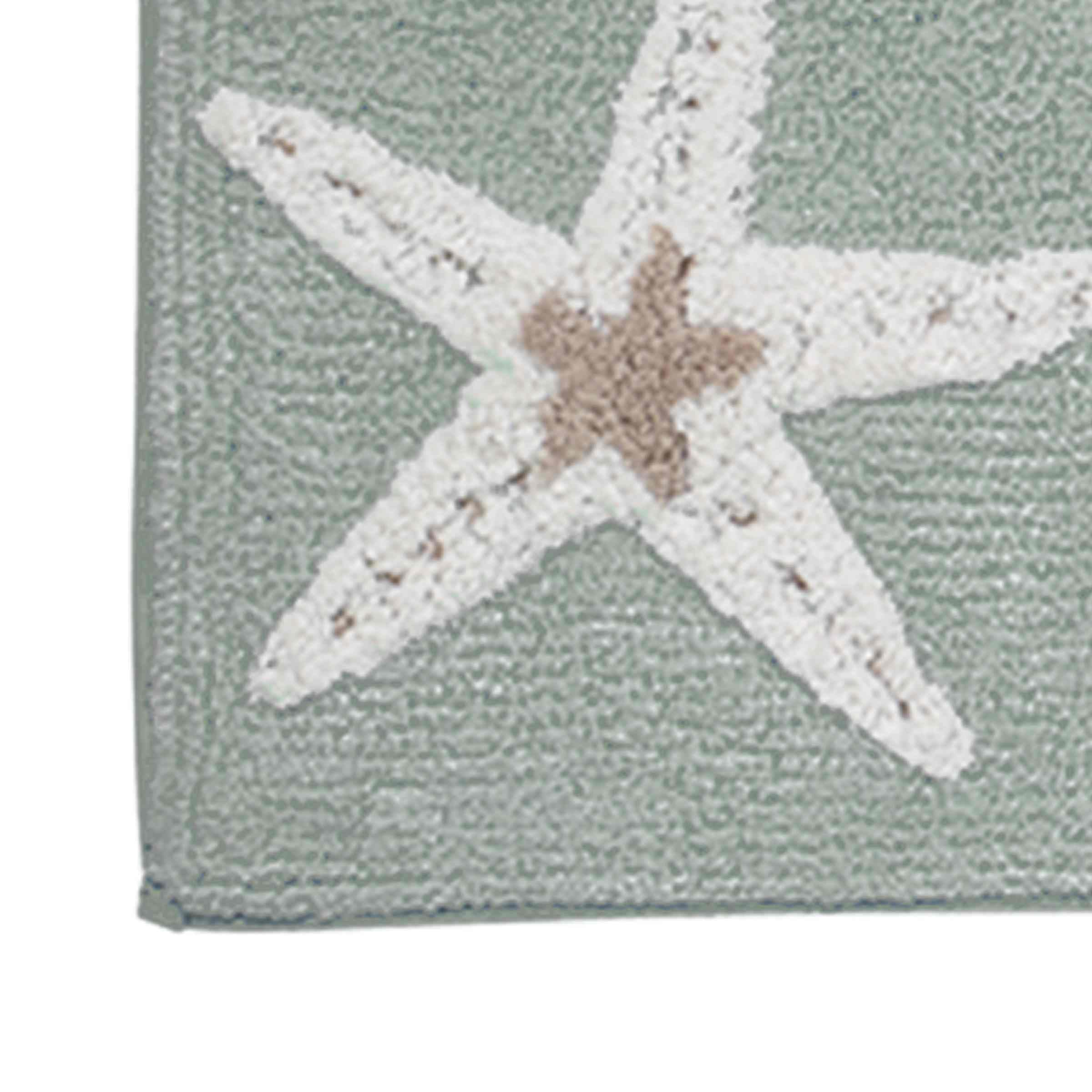 Avanti Linens Cotton Bath Mat - Soft Absorbent Bath Rug with Seashell Design, Non-Slip Bathroom Floor Mat for Guest Bath & Master Bath (24