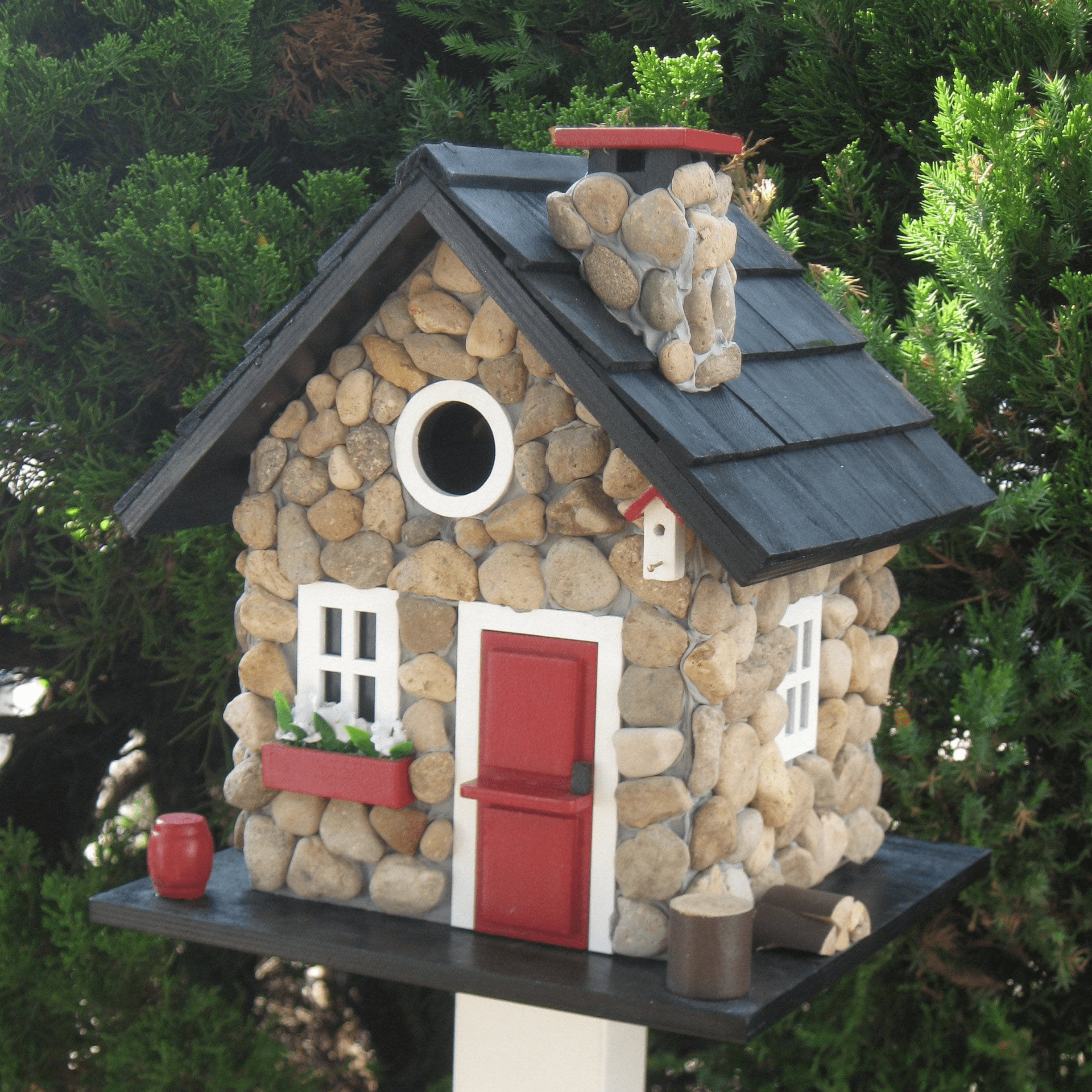 Handcrafted Wooden Birdhouse for Outdoor Garden Decor - Attract Birds to Your Backyard, Perfect for Patio, Yard, and Garden Use