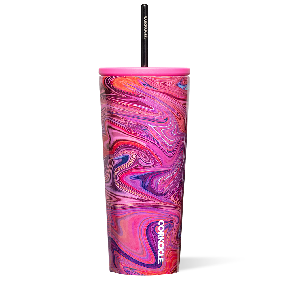 Insulated Stainless Steel Cold Cup - Double Wall Vacuum Insulated Tumbler for Iced Coffee, Tea & Cold Drinks - Keeps Beverages Cold for Hours - Perfect for Office, Travel & Outdoor Activities